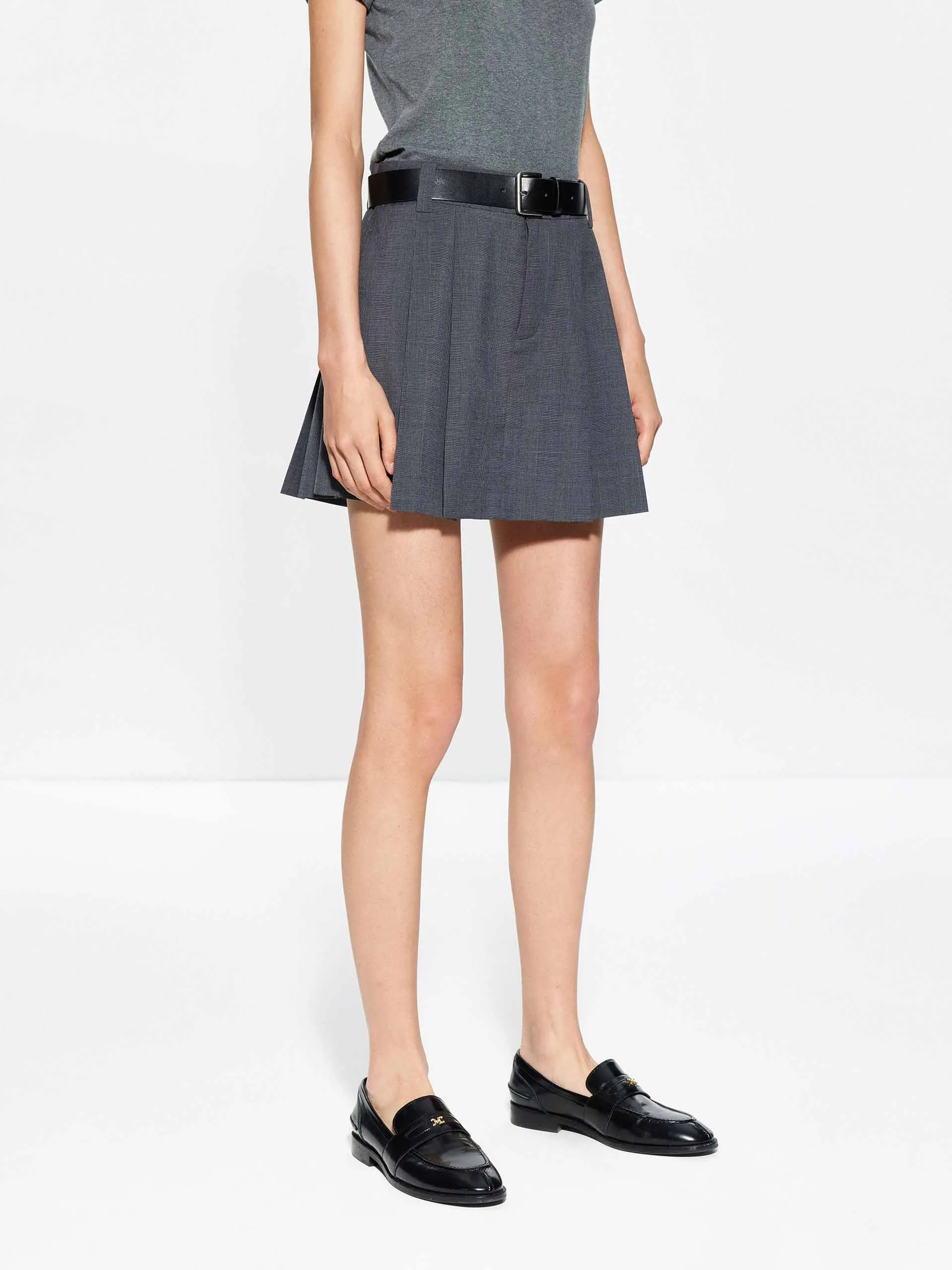 Pleated A-Line Mini Skirt sold by Mo&Co product image thumbnail 3