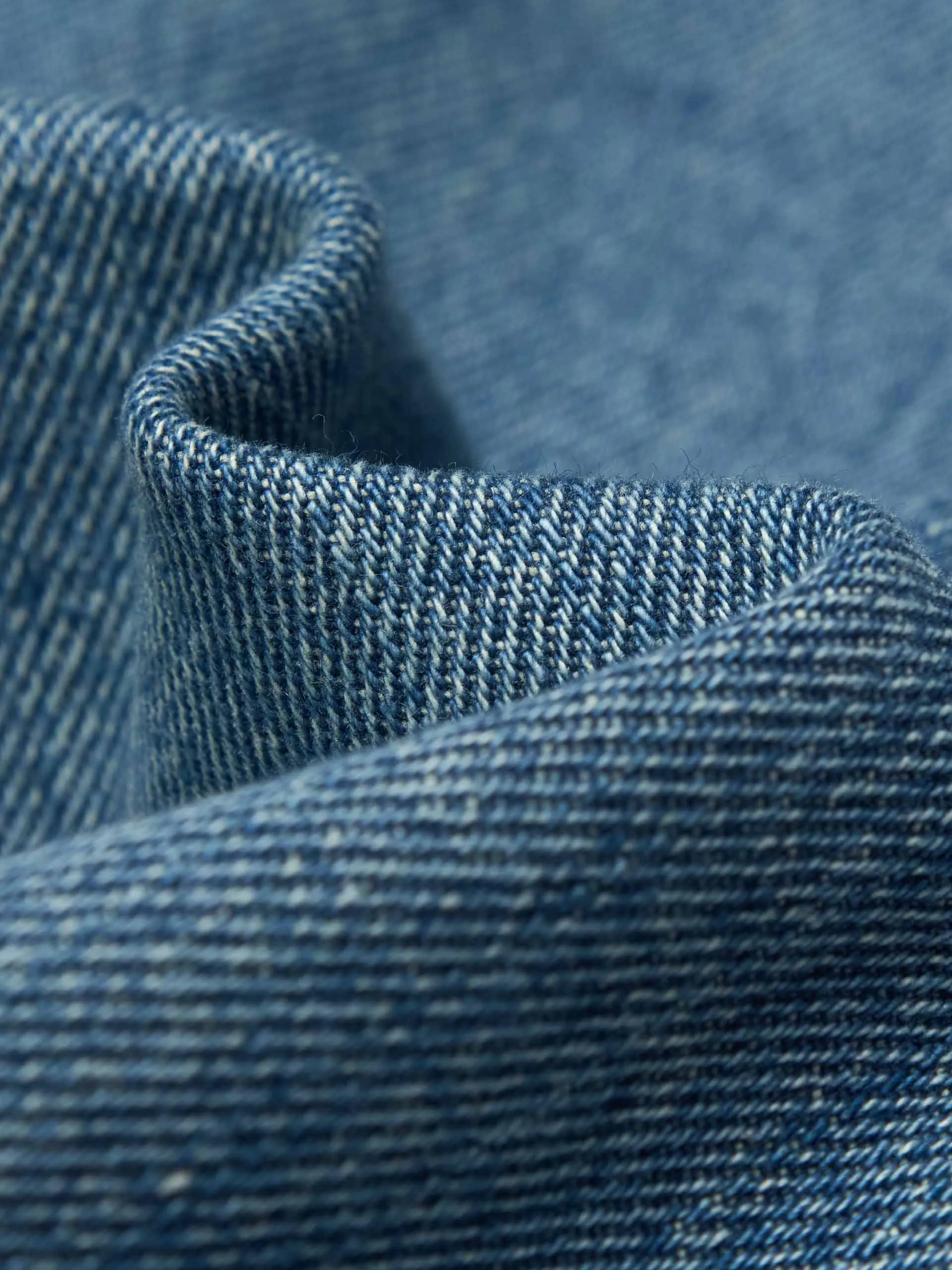 Front Slit Cotton Denim Skirt sold by Mo&Co product image thumbnail 4