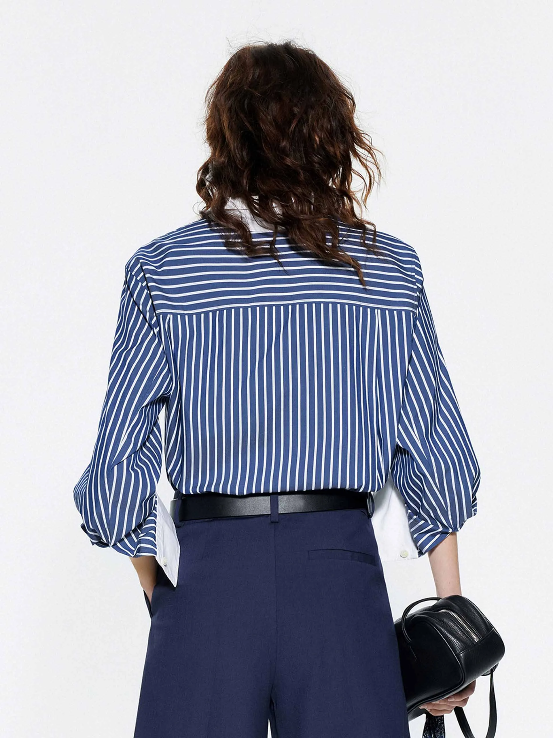 Contrast Striped Shirt sold by Mo&Co product image thumbnail 4