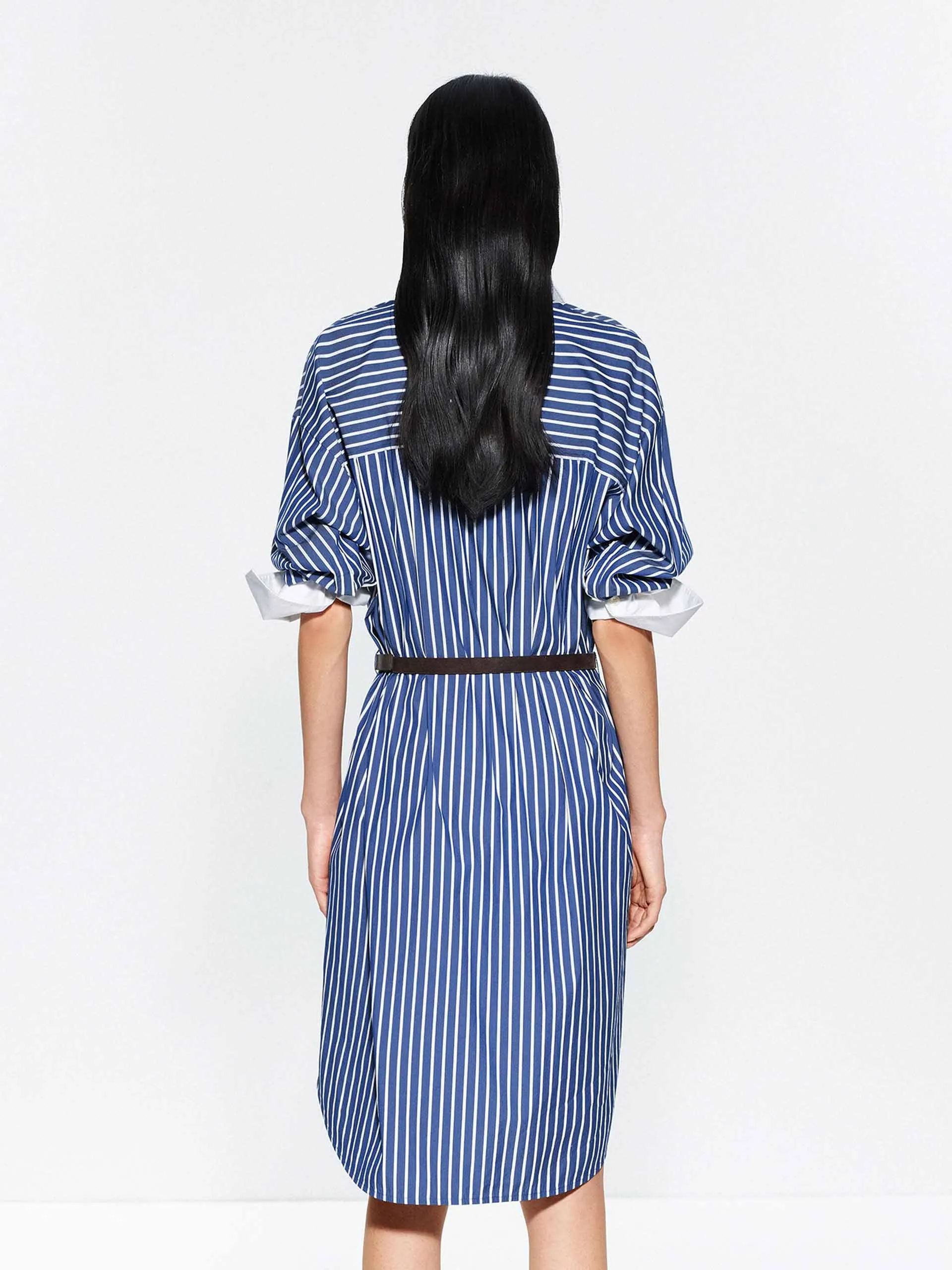 Include Belt Striped Dress sold by Mo&Co product image thumbnail 3
