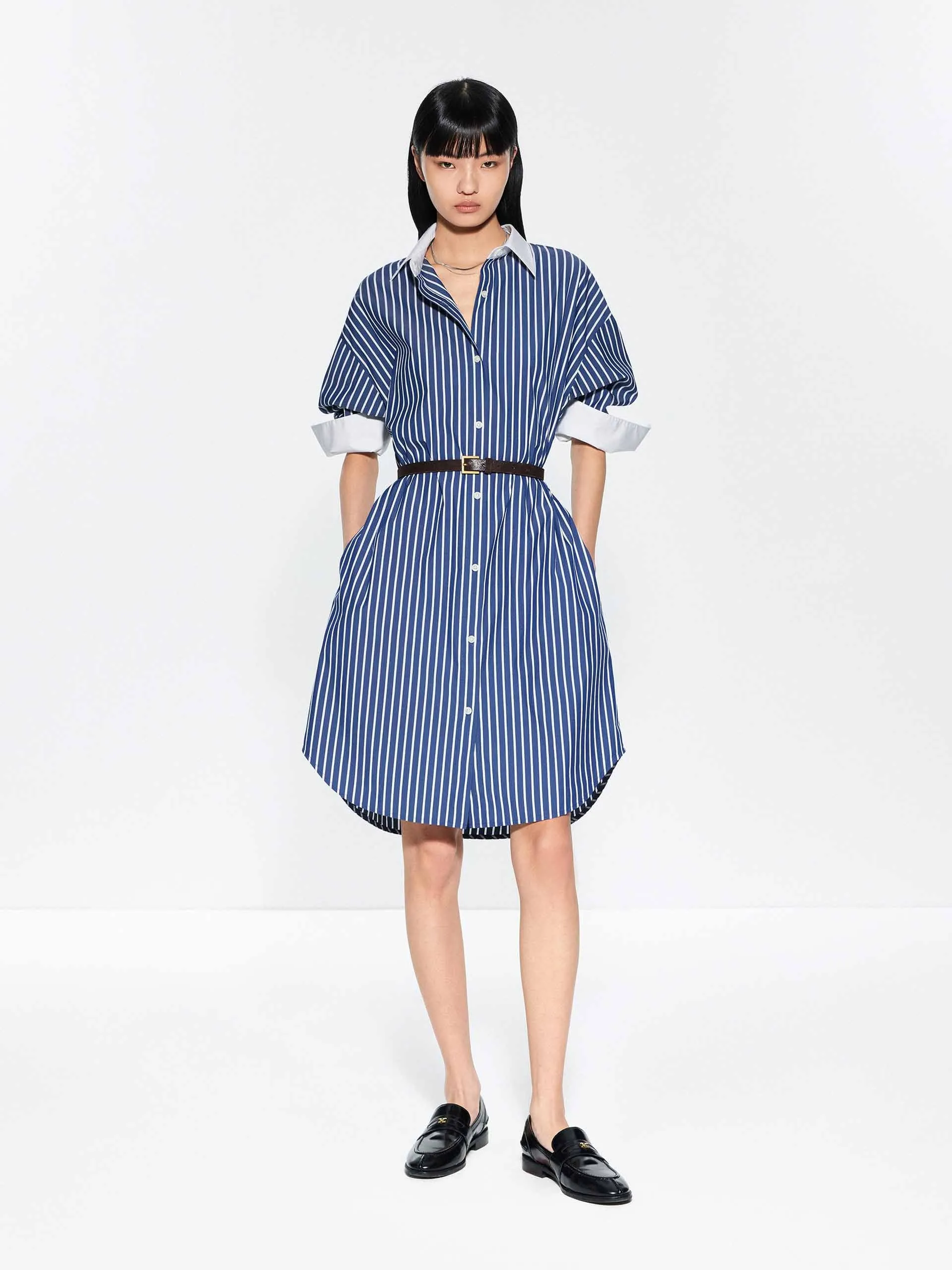 Include Belt Striped Dress sold by Mo&Co product image thumbnail 2