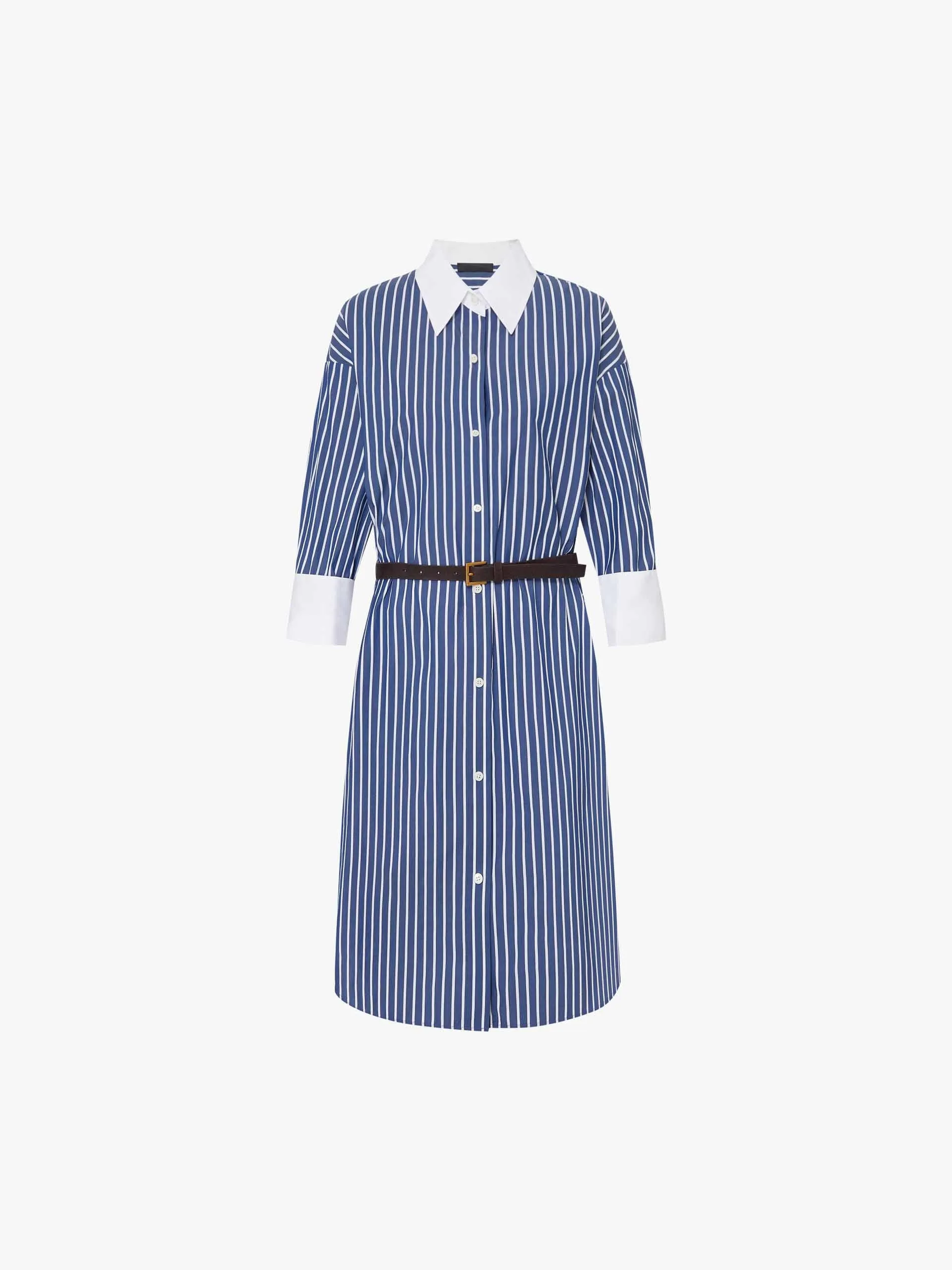 Include Belt Striped Dress sold by Mo&Co product image thumbnail 5