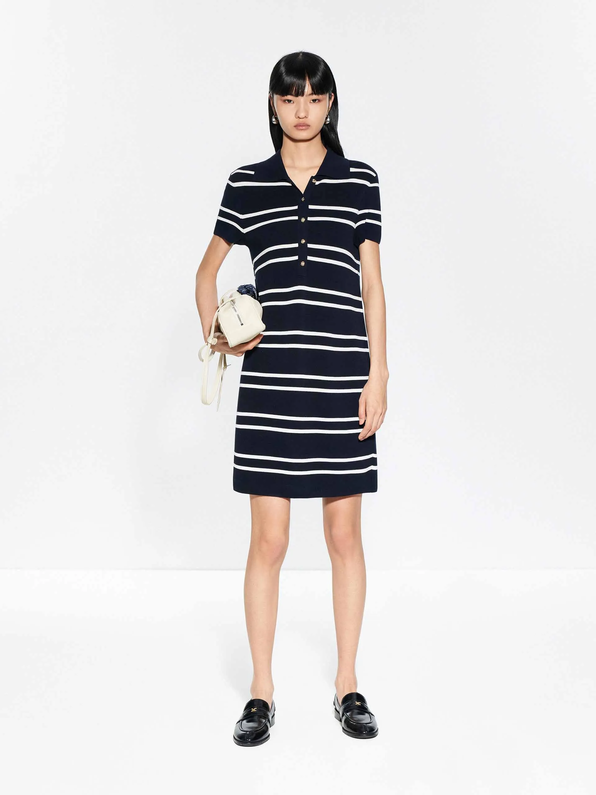 Striped Short Sleeves Dress sold by Mo&Co product image thumbnail 2