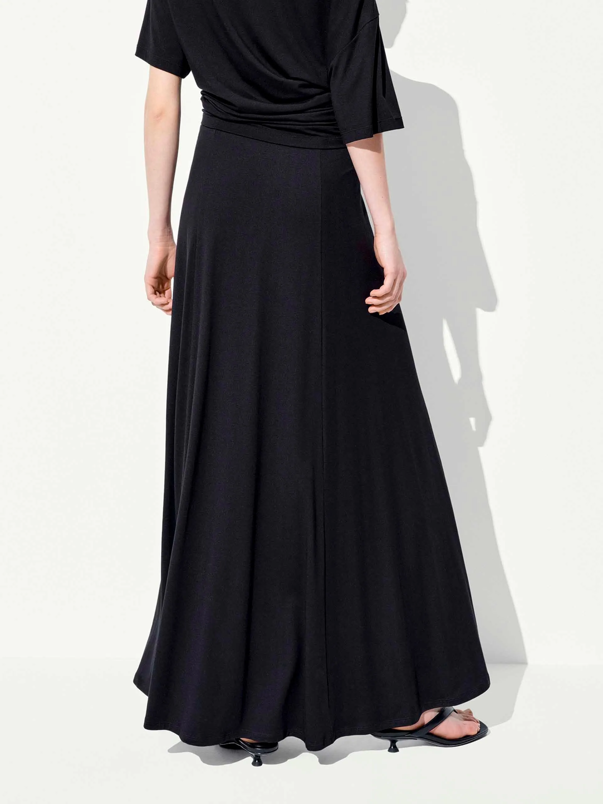 A-line Side Slit Maxi Skirt sold by Mo&Co product image thumbnail 4