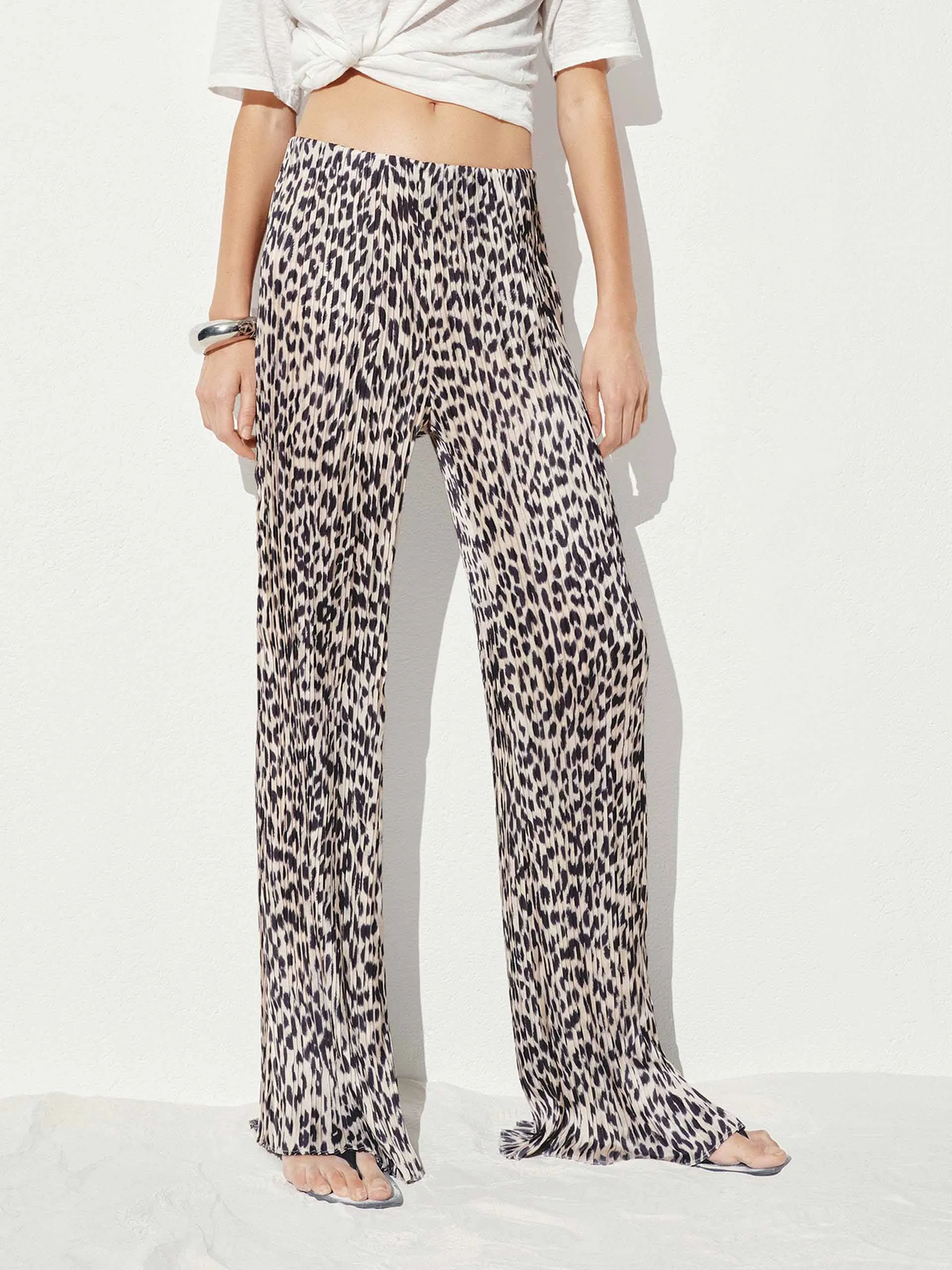 Leopard Print Loose Trousers sold by Mo&Co product image thumbnail 3