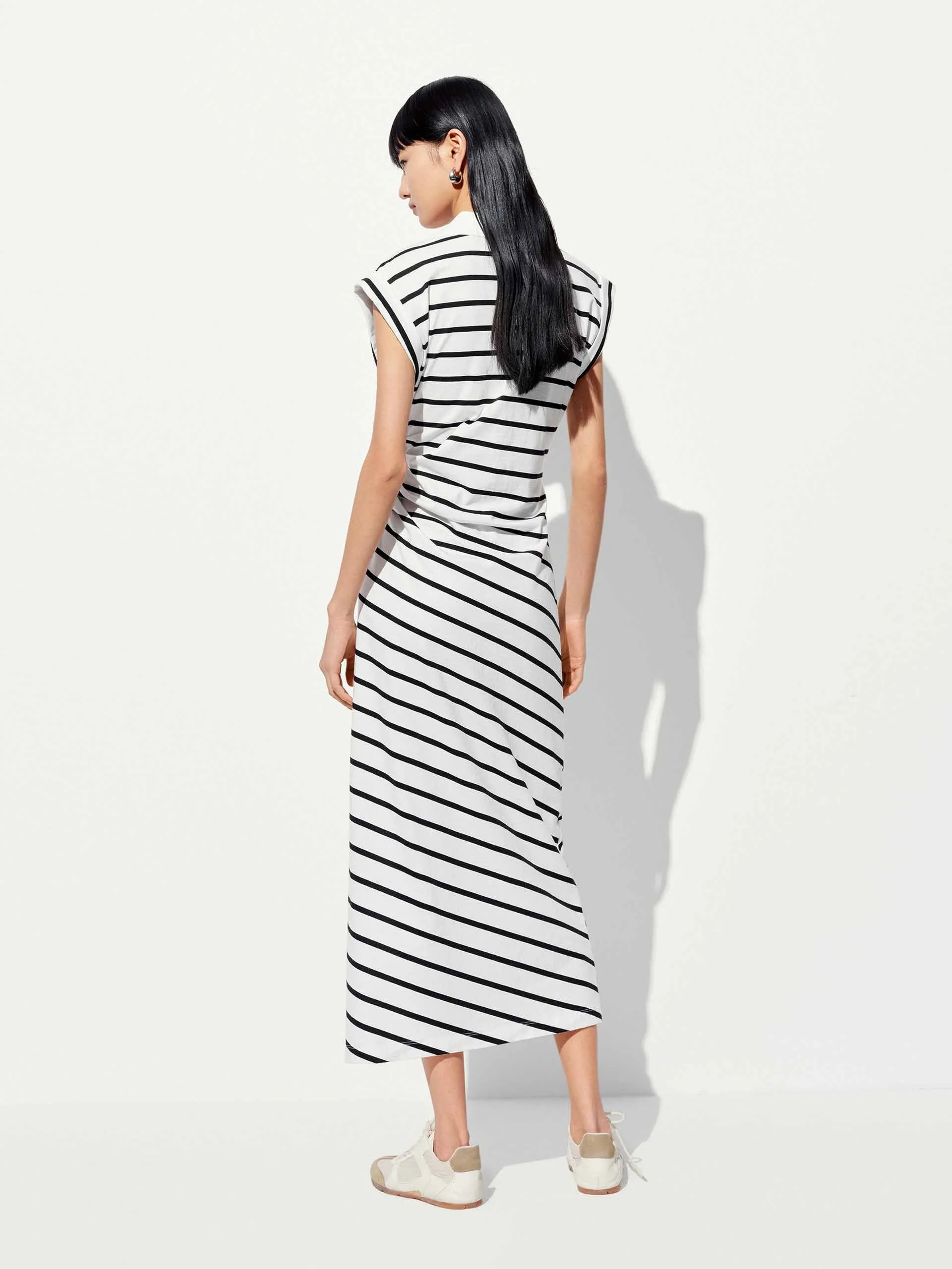 Sleeveless Striped Midi Dress sold by Mo&Co product image thumbnail 3