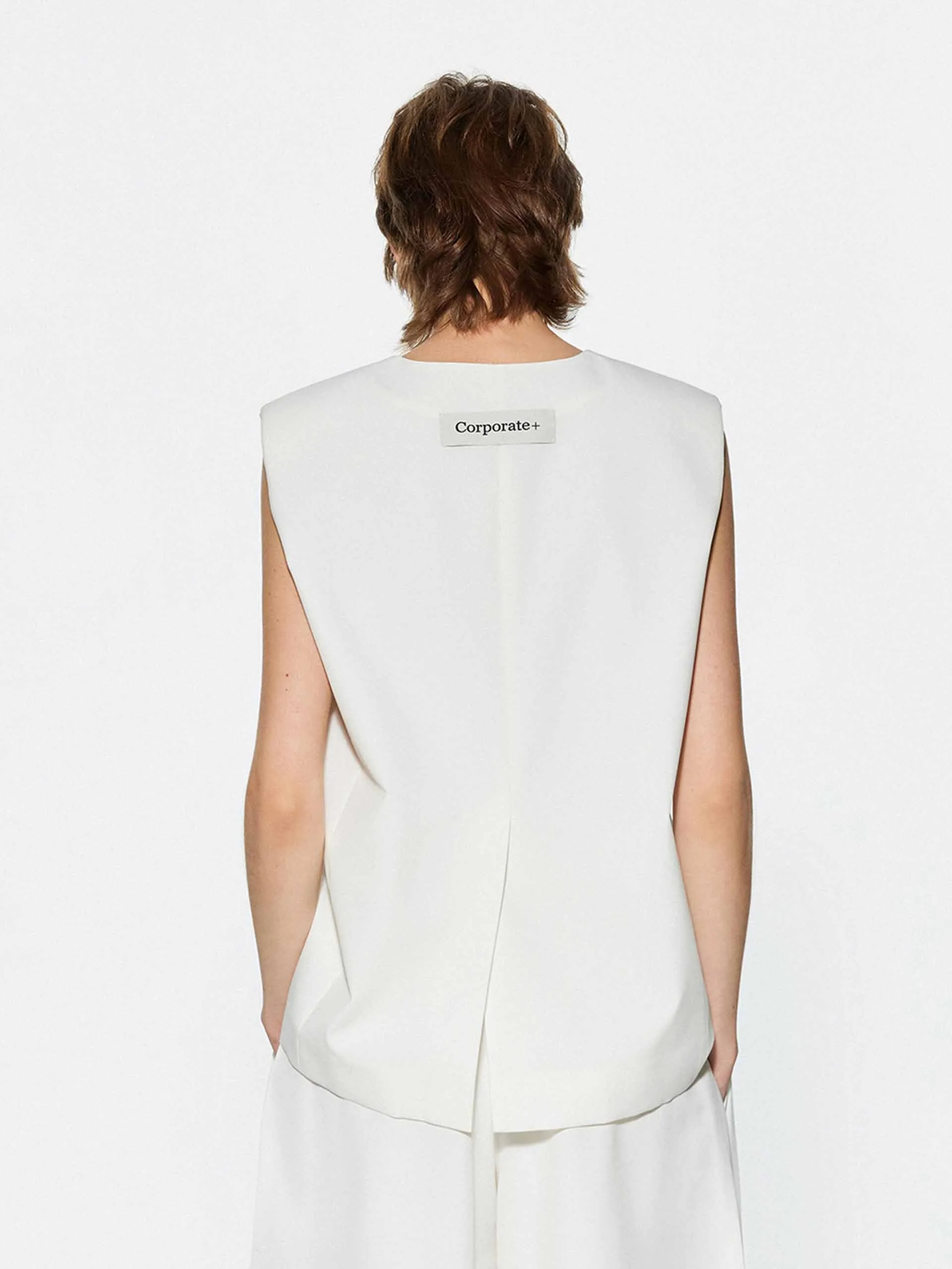 V-neck Sleeveless Waistcoat sold by Mo&Co product image thumbnail 4