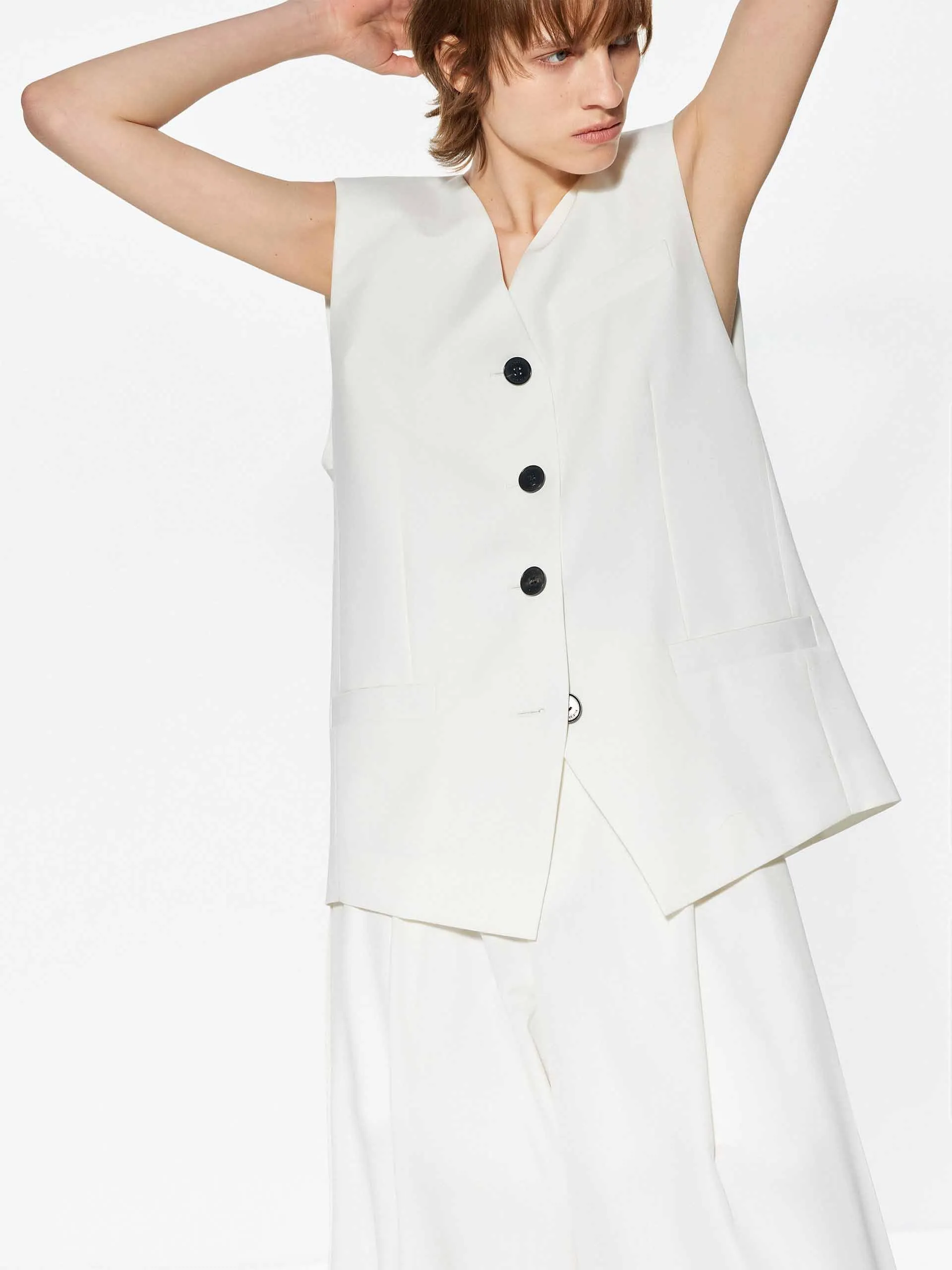 V-neck Sleeveless Waistcoat sold by Mo&Co product image thumbnail 5