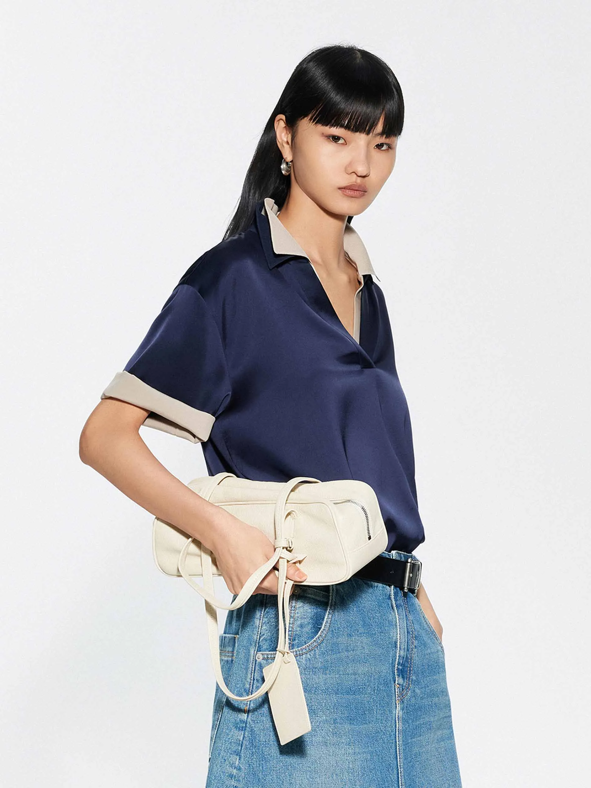 Polo V-neck Blouse sold by Mo&Co product image thumbnail 3