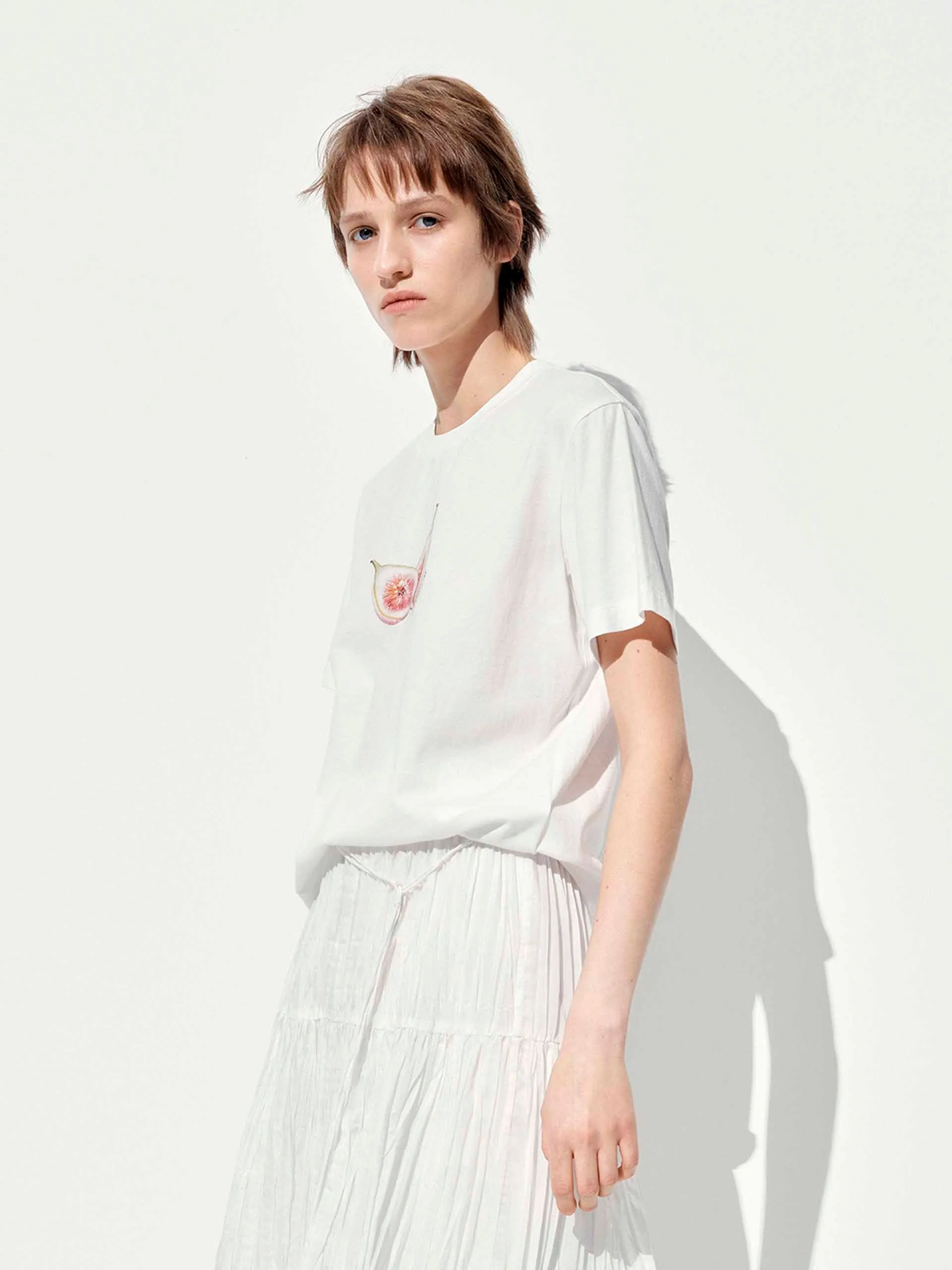 Fruit Print Cotton T-shirt sold by Mo&Co product image thumbnail 3