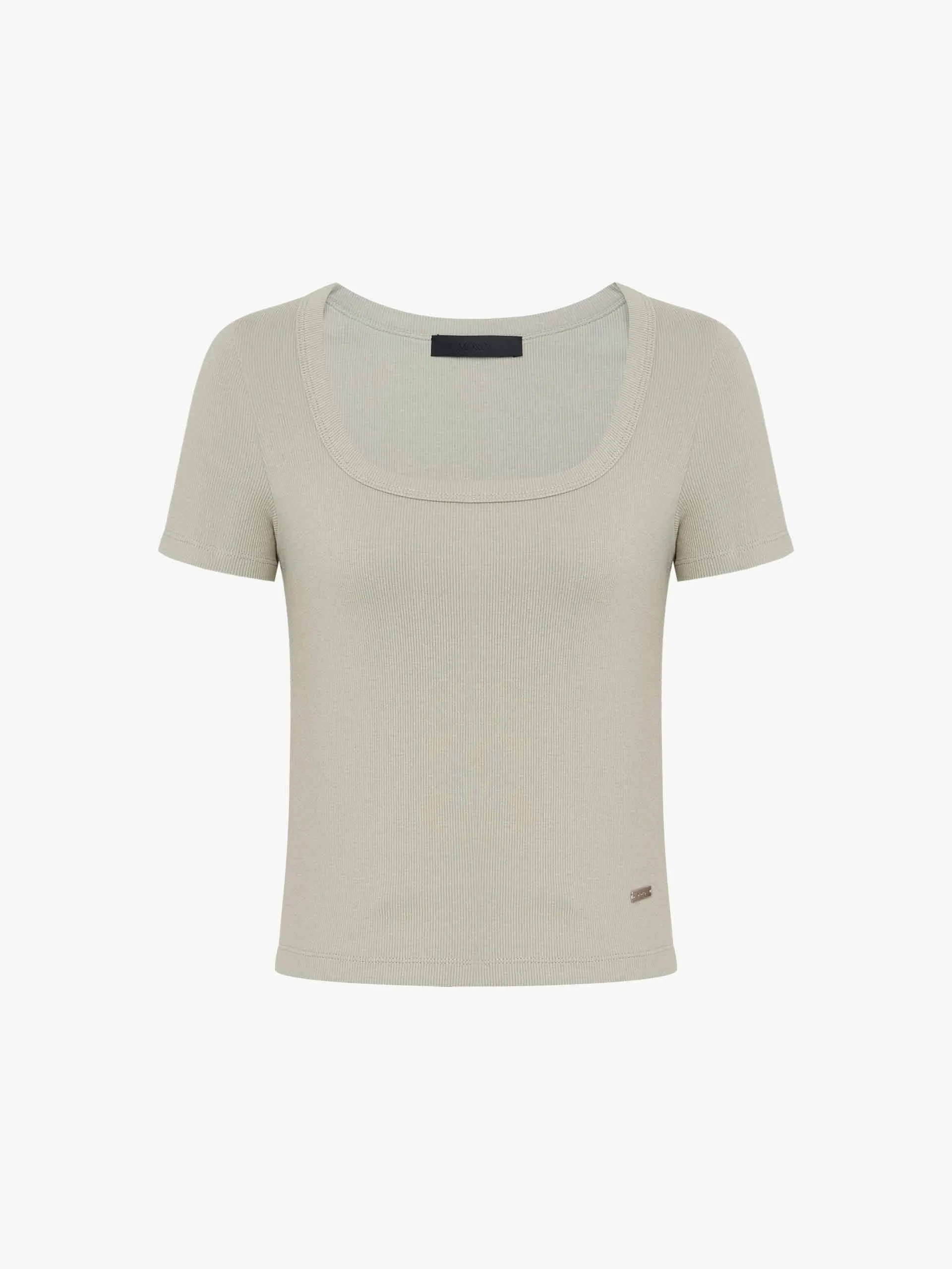 Slim Fit Square Collar T-shirt sold by Mo&Co product image thumbnail 5
