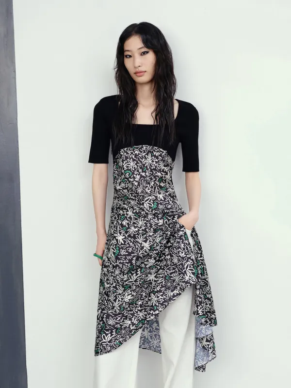 Silk Texture Crop Top sold by Mo&Co