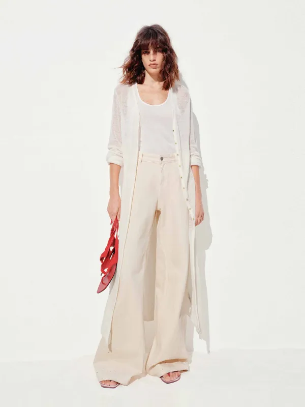 Lightweight Longline Knit Cardigan sold by Mo&Co