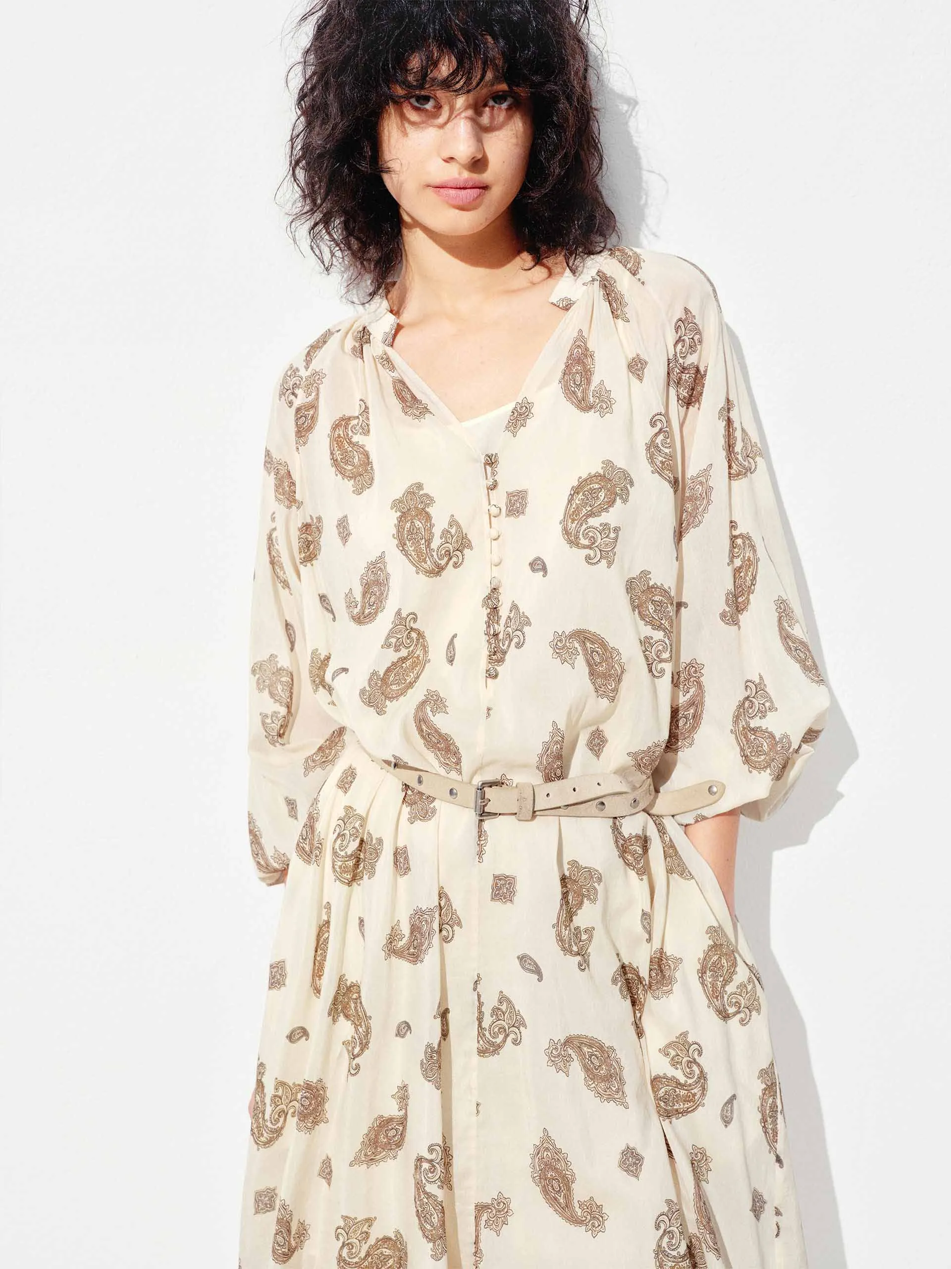 V-neck Loose Flowy Dress sold by Mo&Co product image thumbnail 3
