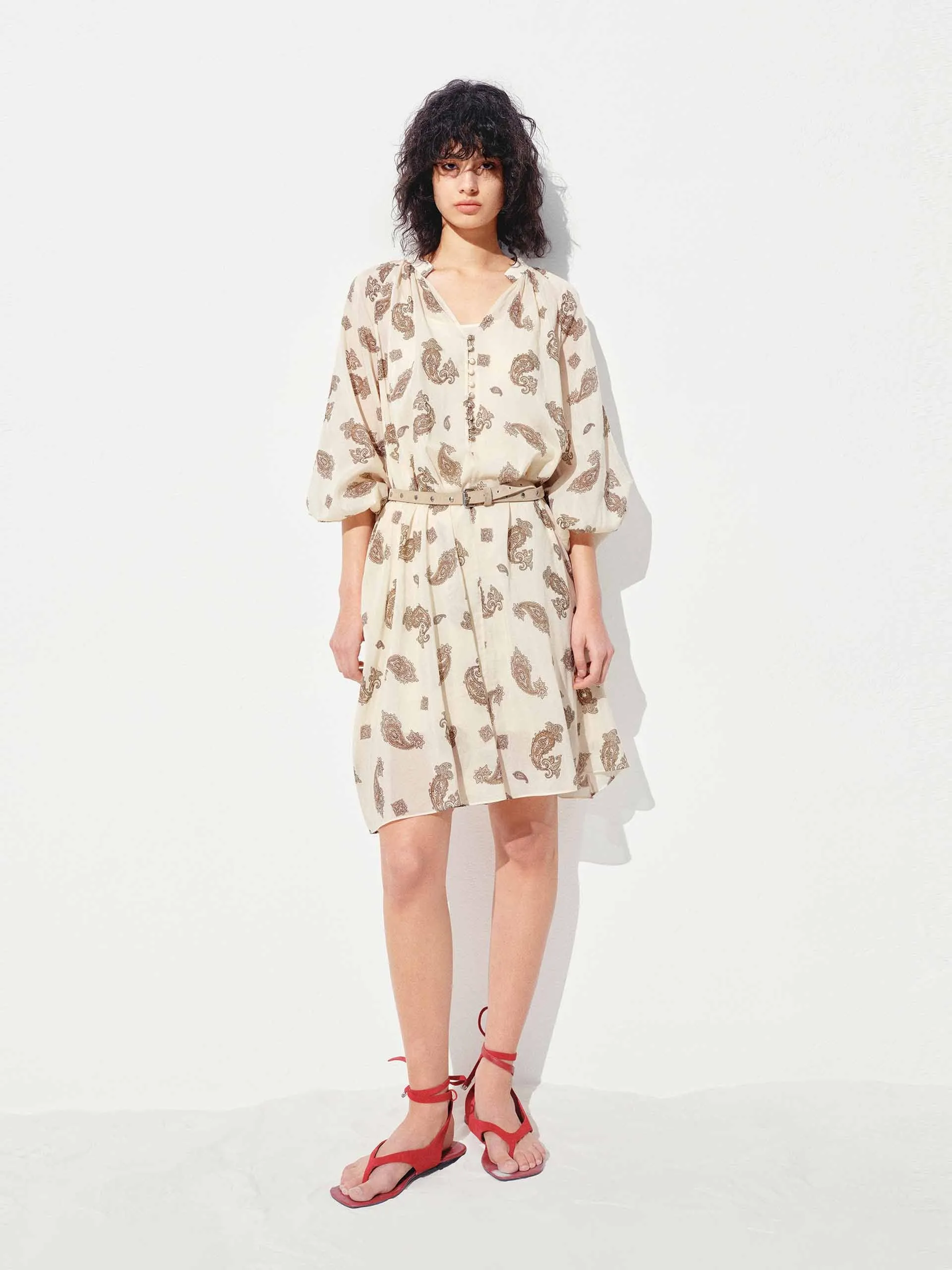V-neck Loose Flowy Dress sold by Mo&Co product image thumbnail 2