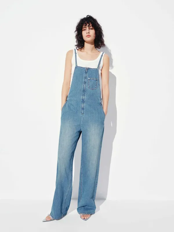 Cotton Tank Straight Jumpsuit sold by Mo&Co