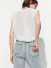 Round Neck Sleeveless Top sold by Mo&Co
