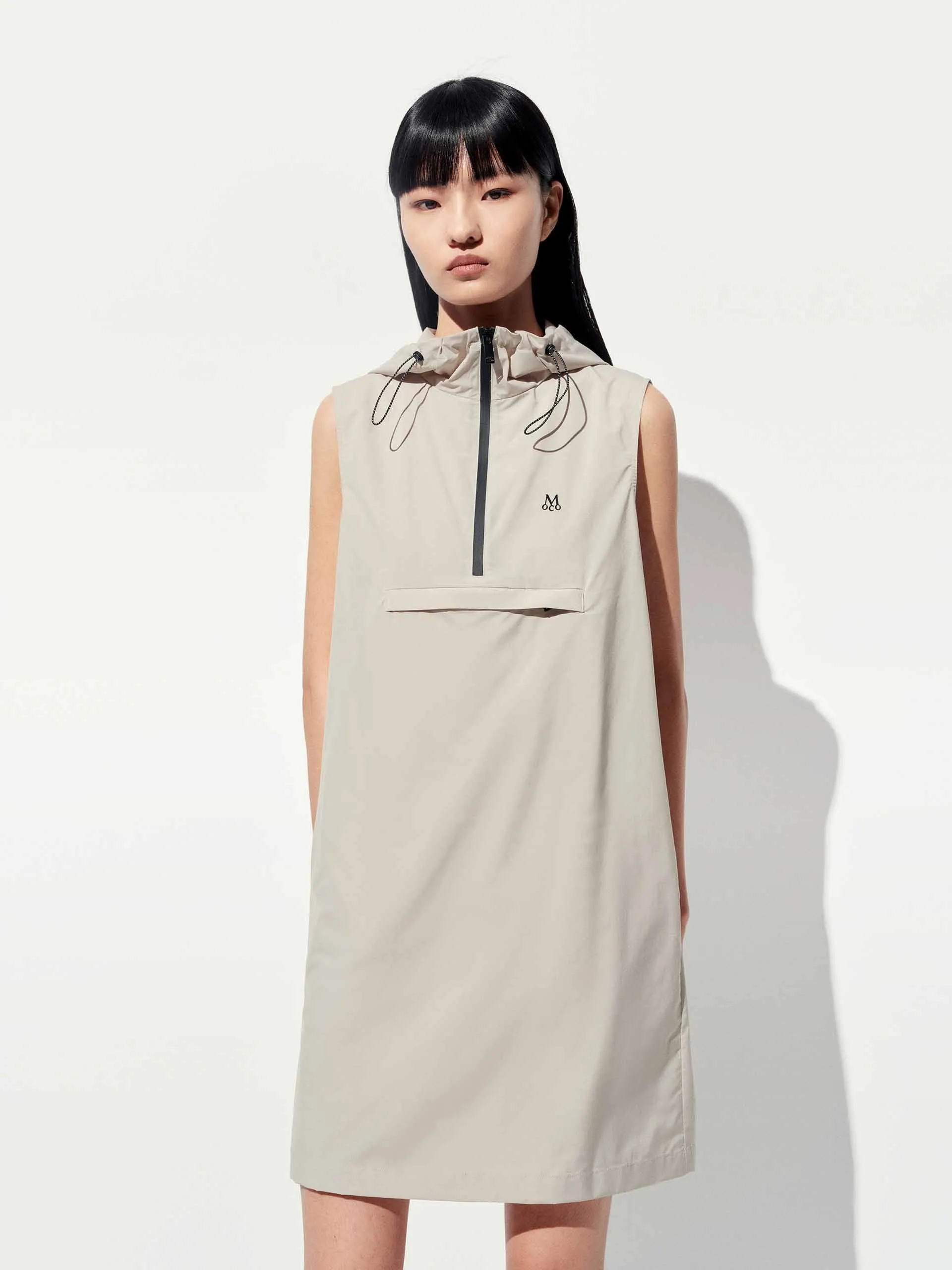 Hoodie Drawstring Sleeveless Dress sold by Mo&Co