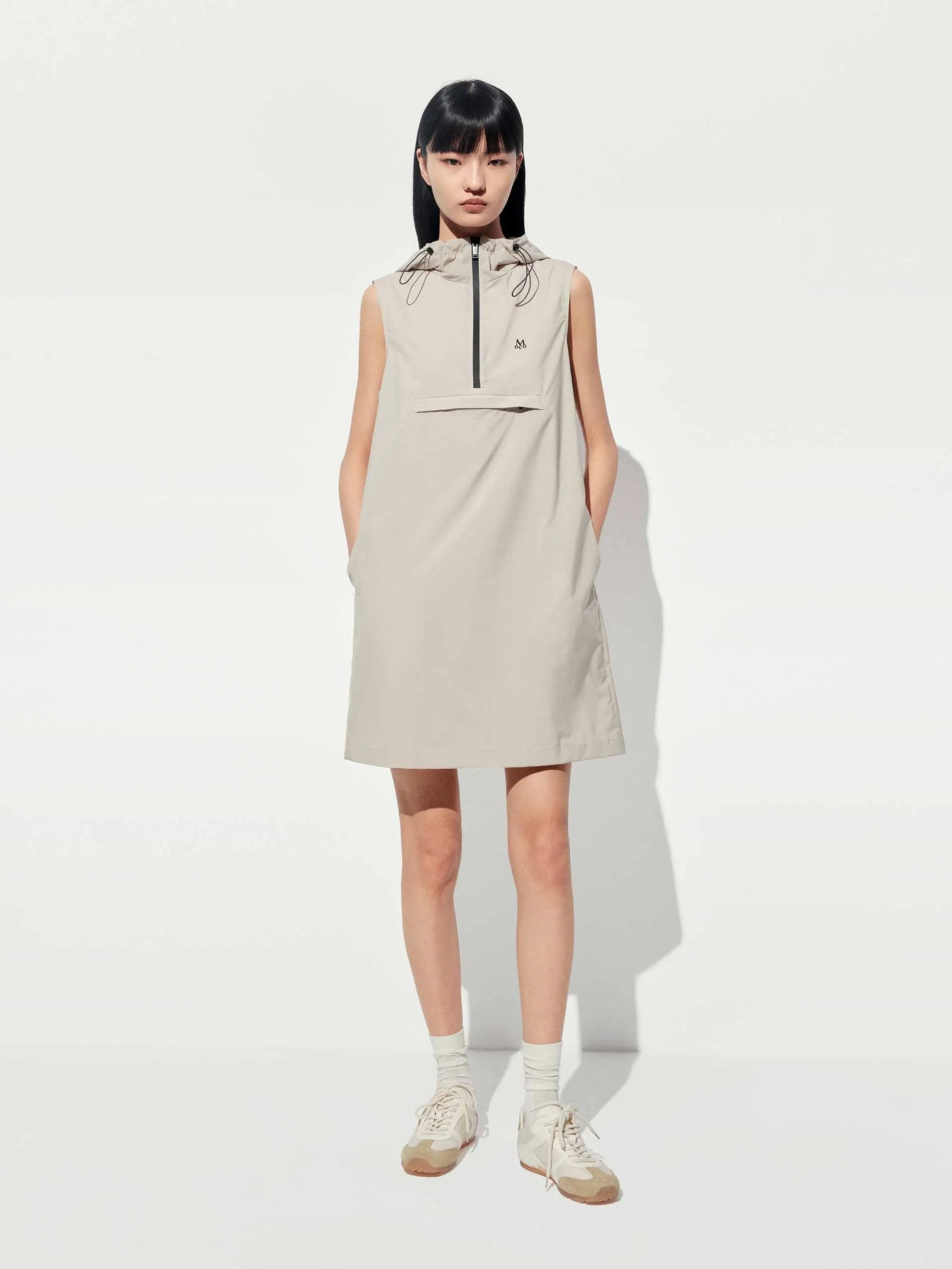 Hoodie Drawstring Sleeveless Dress sold by Mo&Co product image thumbnail 2