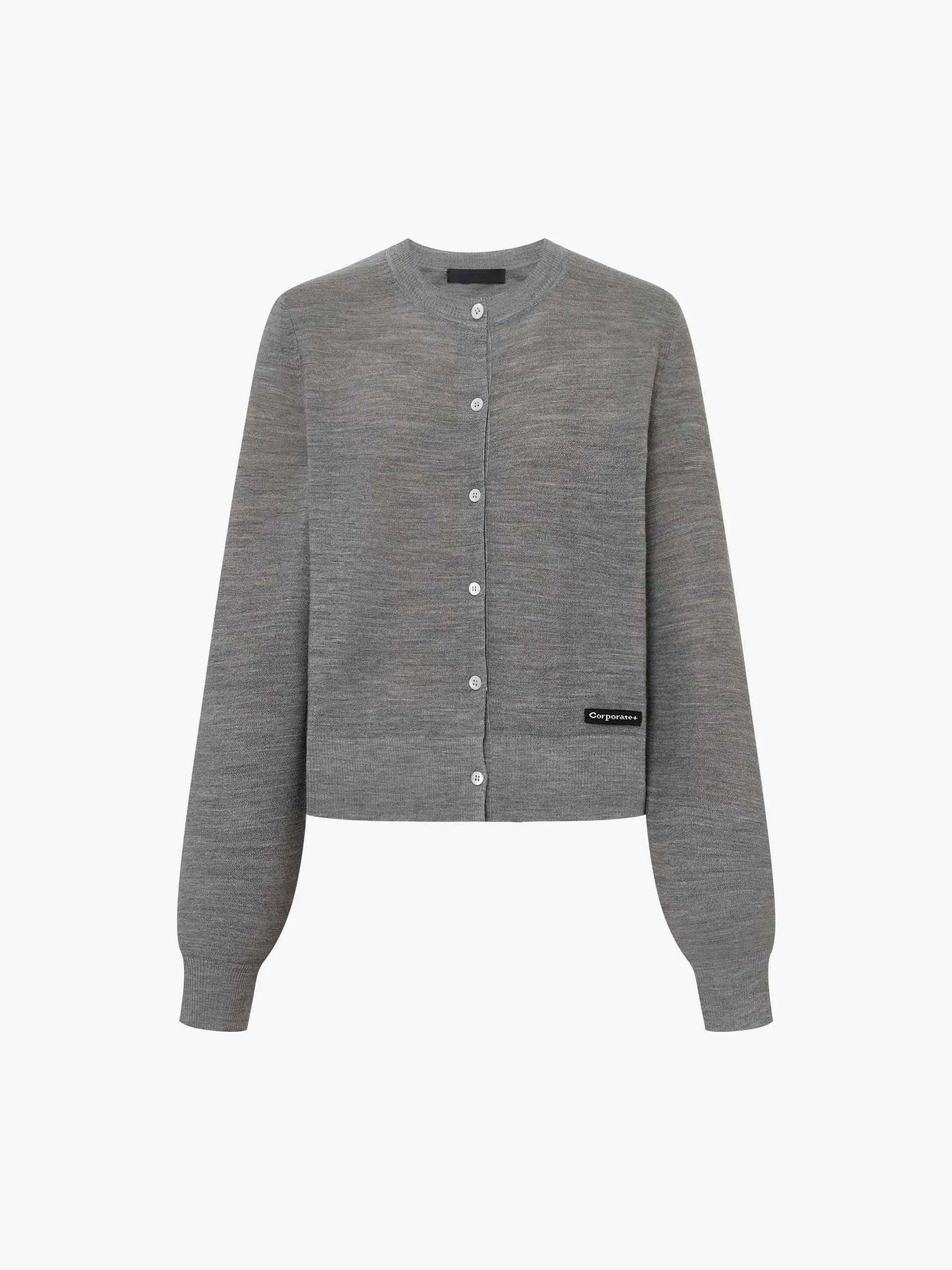 Round Neck Wool Cardigan sold by Mo&Co product image thumbnail 5