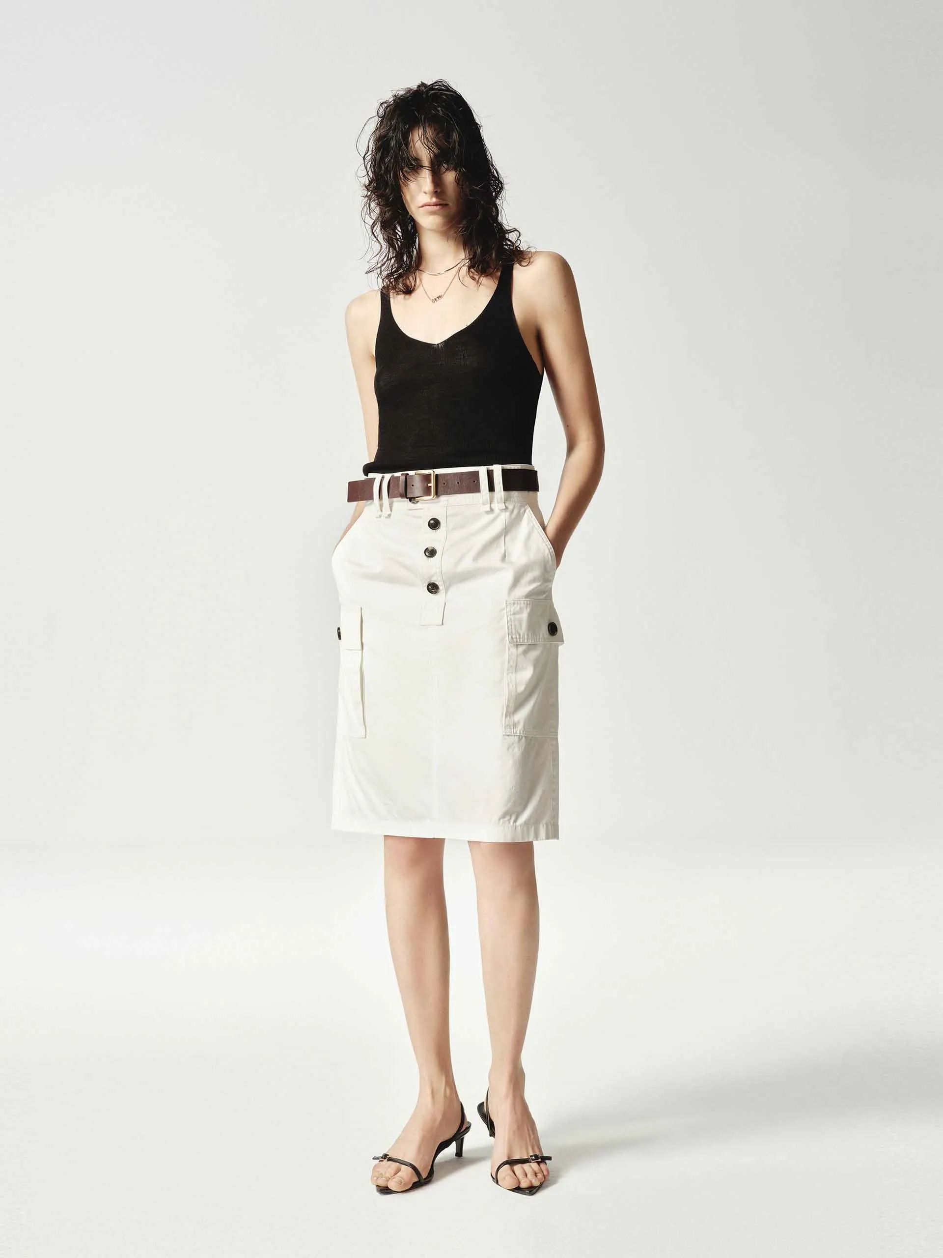 Include Belt Straight Skirt sold by Mo&Co product image thumbnail 2