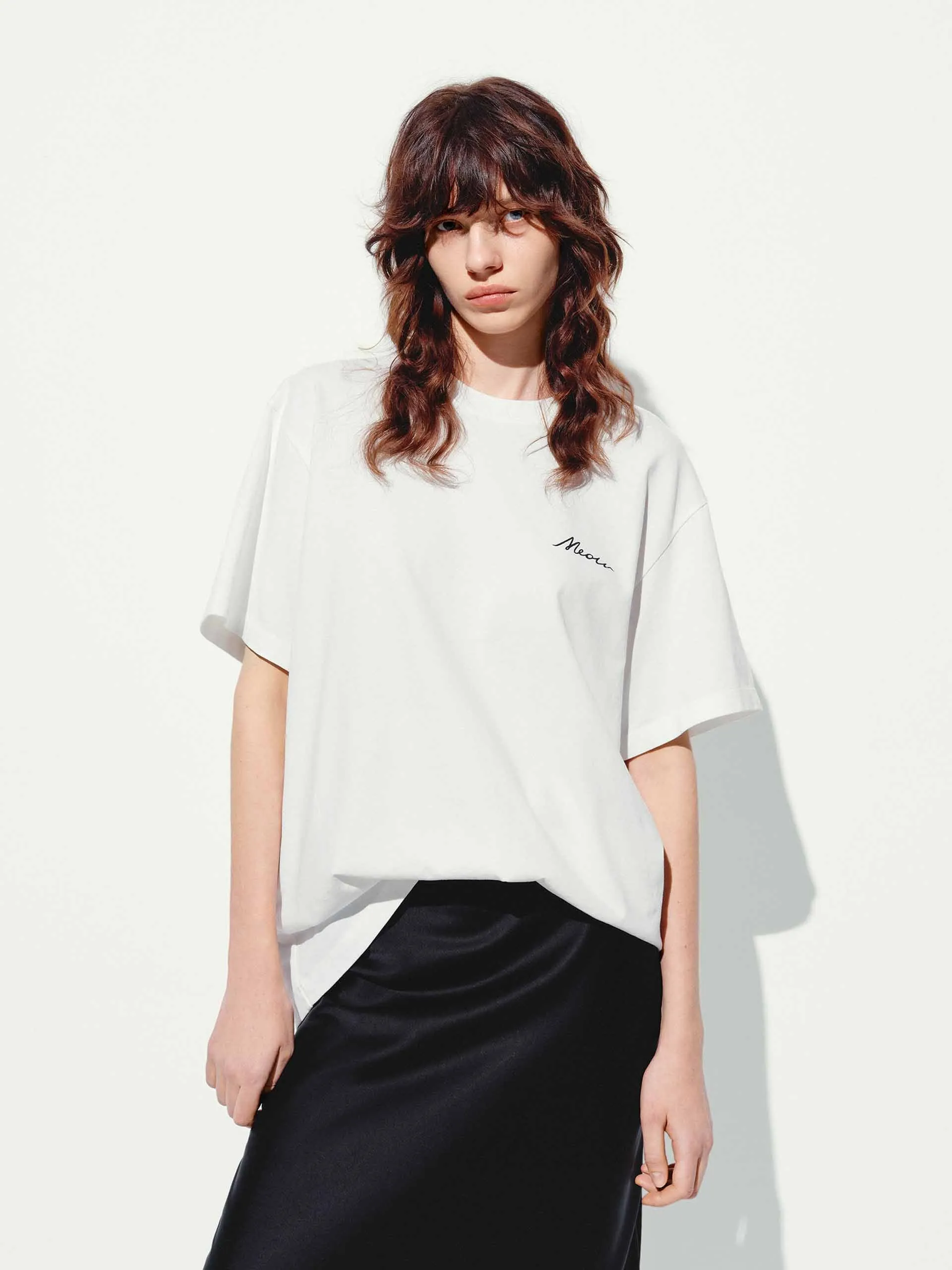 Cat Pattern Cotton T-shirt sold by Mo&Co