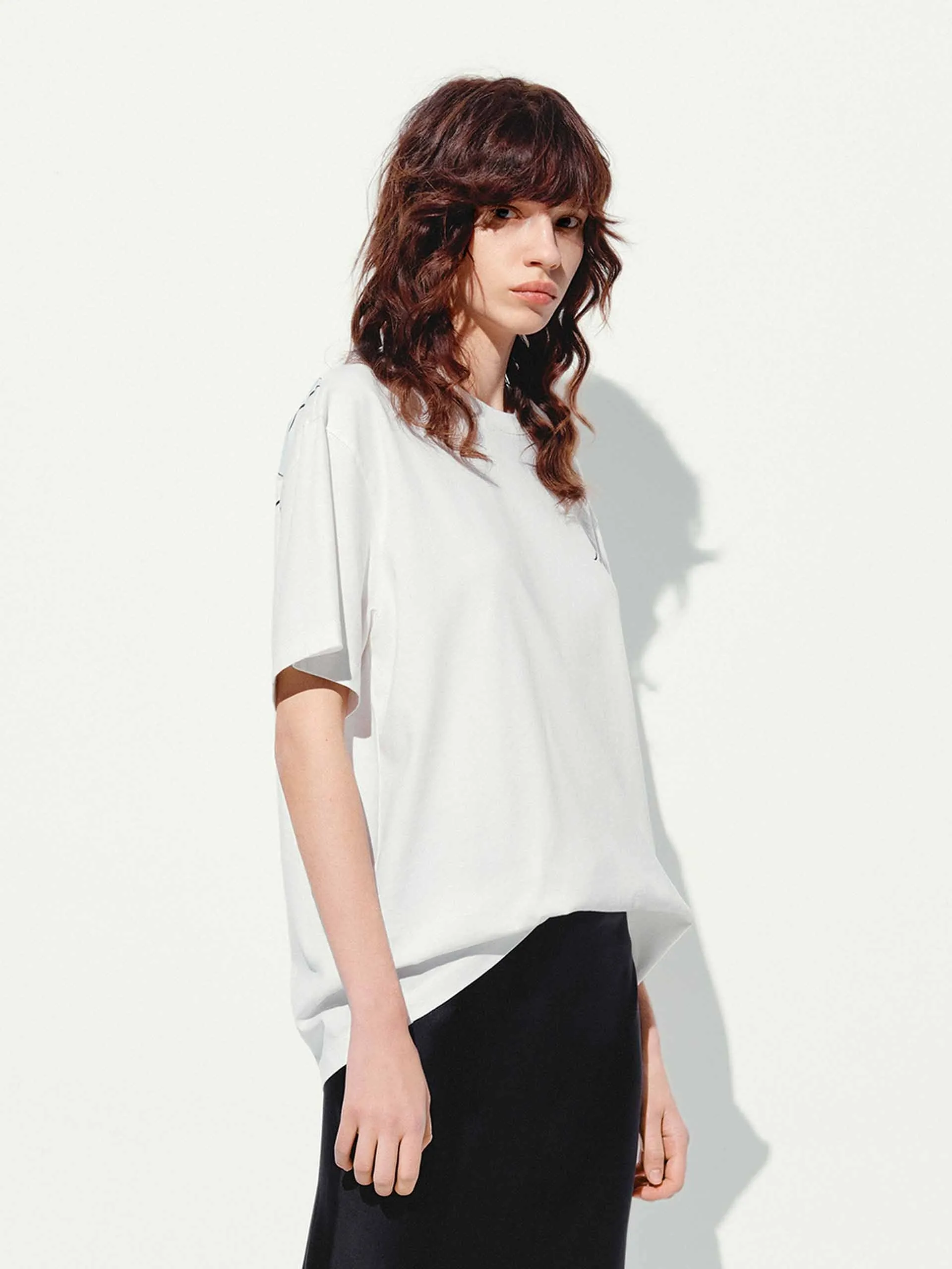 Cat Pattern Cotton T-shirt sold by Mo&Co product image thumbnail 3