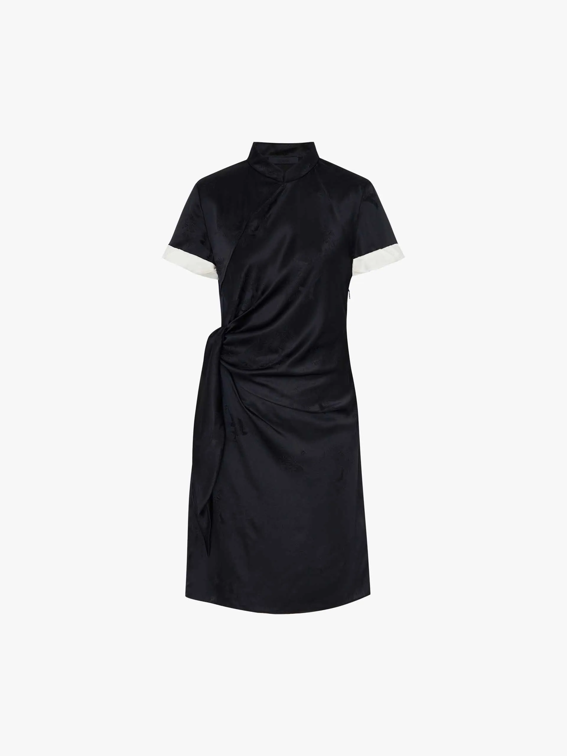 Cheongsam Pleated Mini Dress sold by Mo&Co product image thumbnail 5