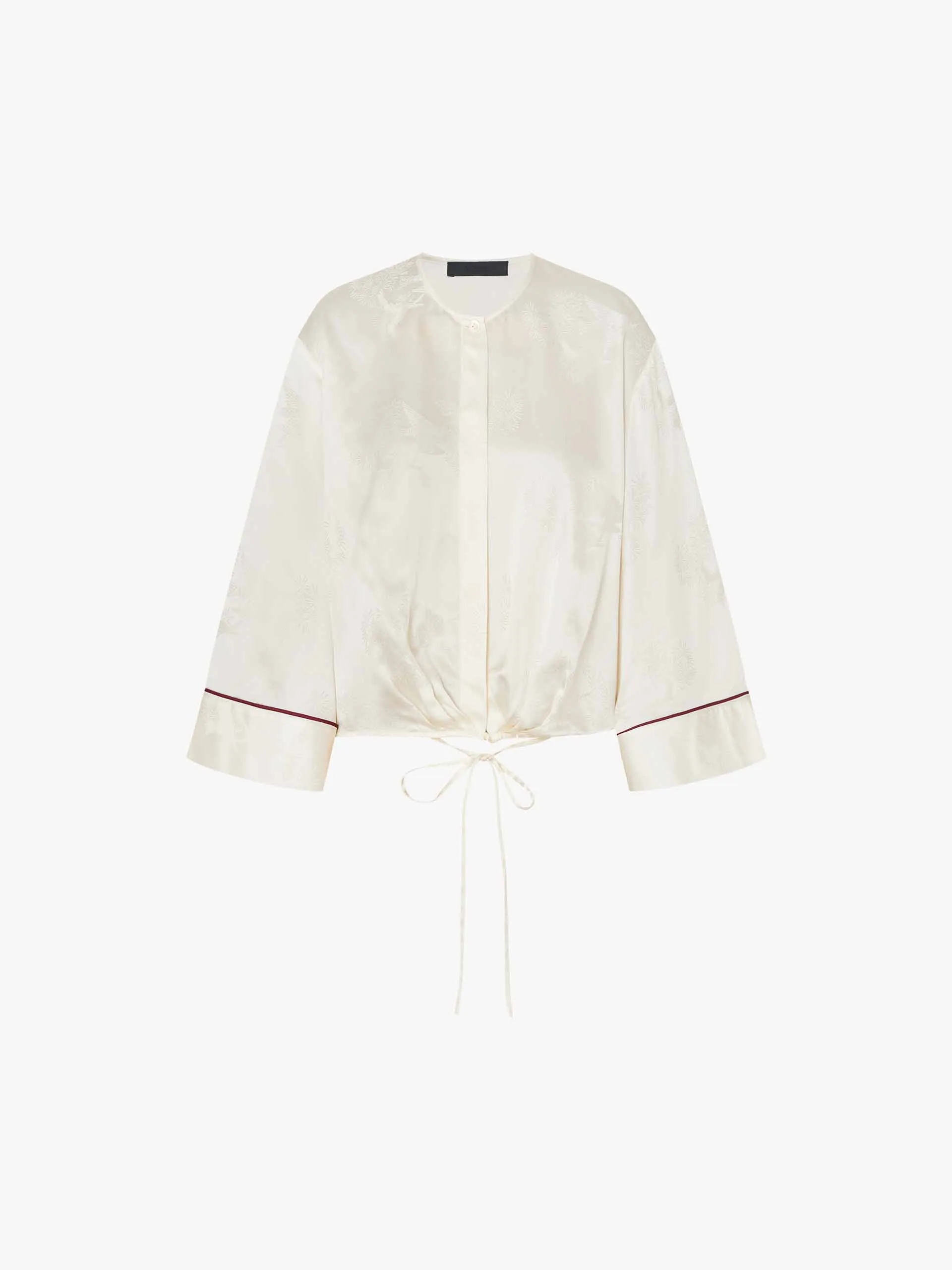 Round Neck Satin Blouse sold by Mo&Co product image thumbnail 5