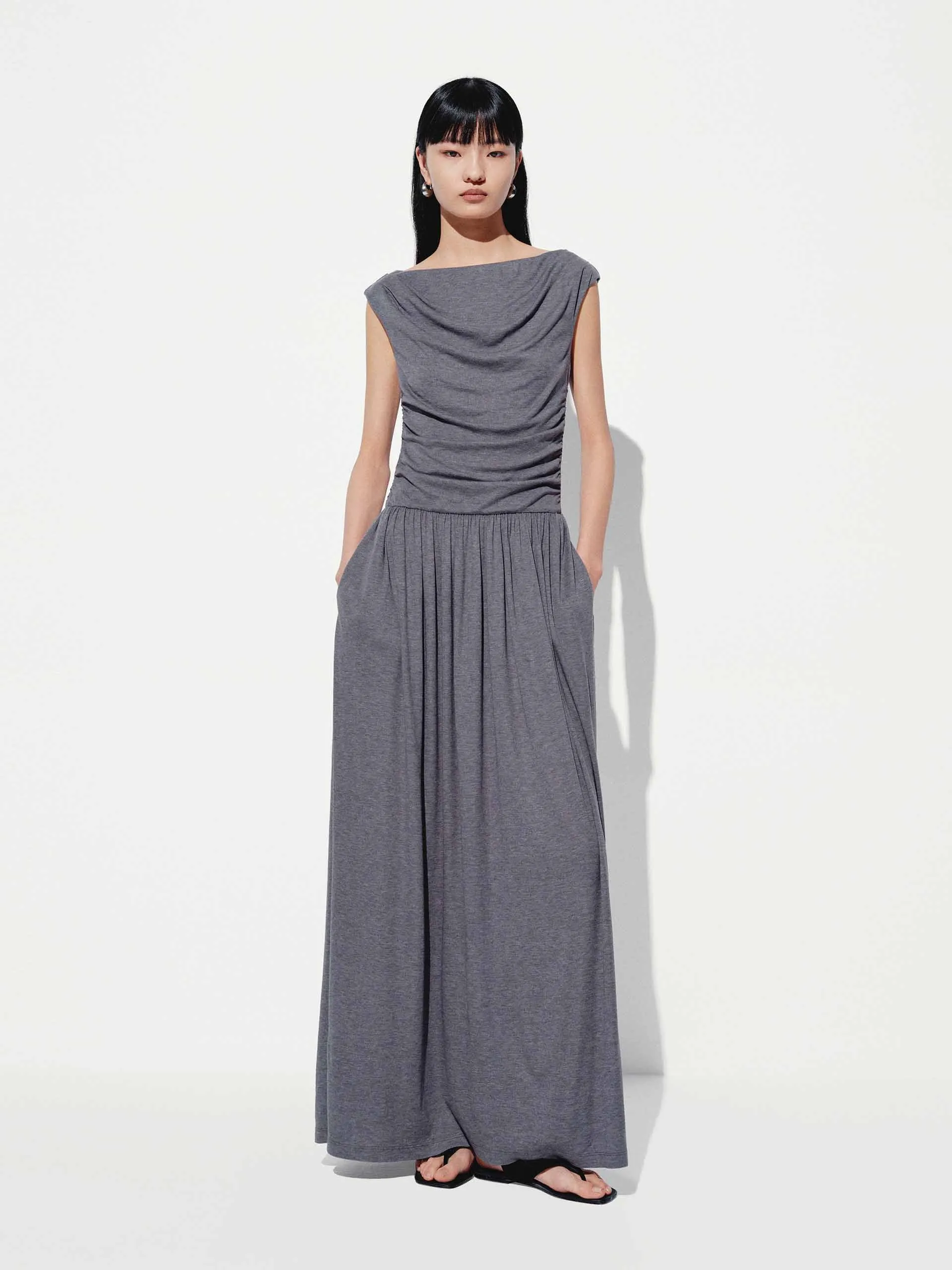 Sleeveless Off-shoulder Dress sold by Mo&Co