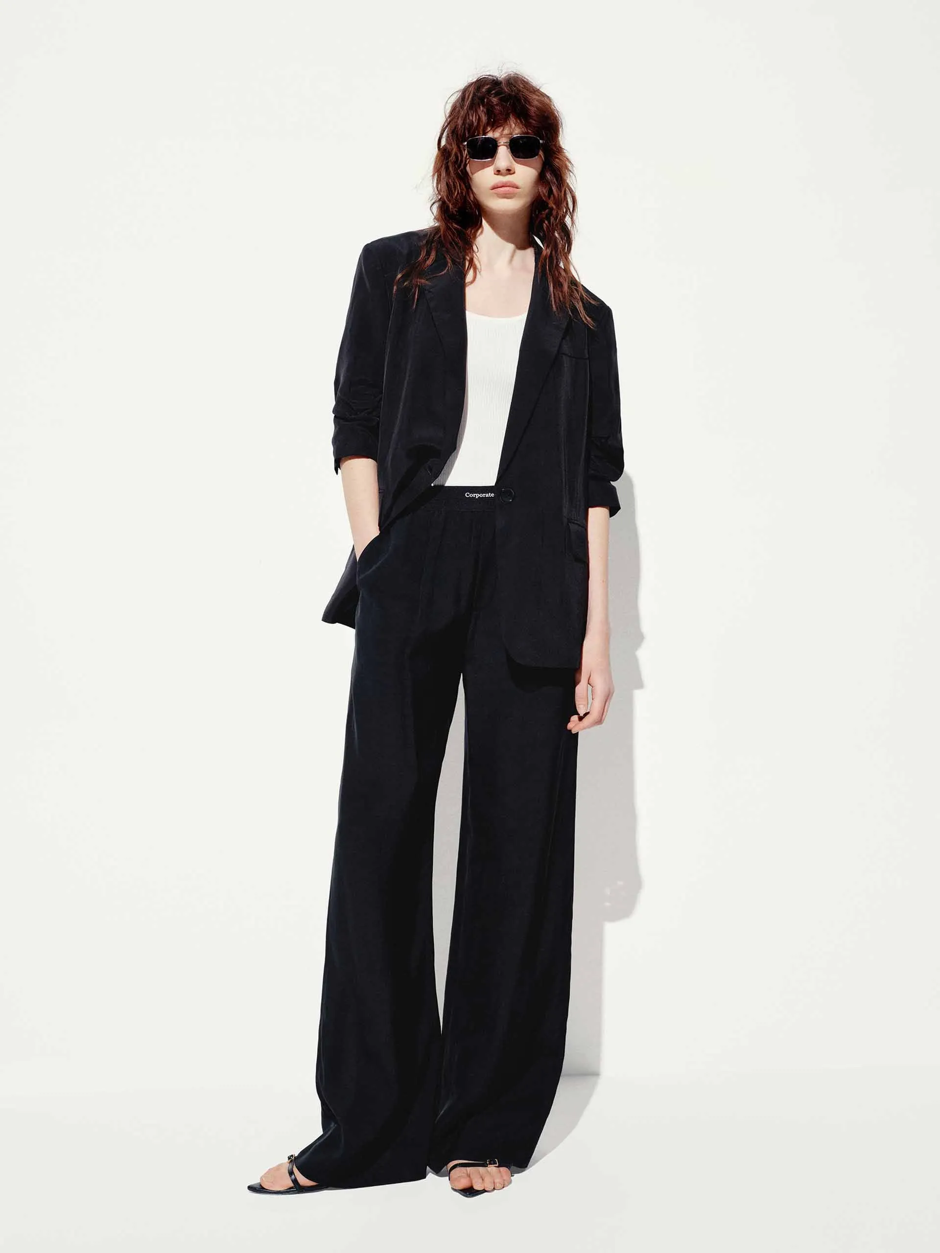 Side Pockets Straight Trousers sold by Mo&Co product image thumbnail 2