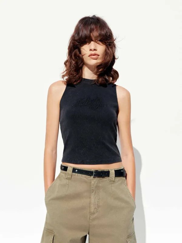 Letter Printed Tank Top sold by Mo&Co