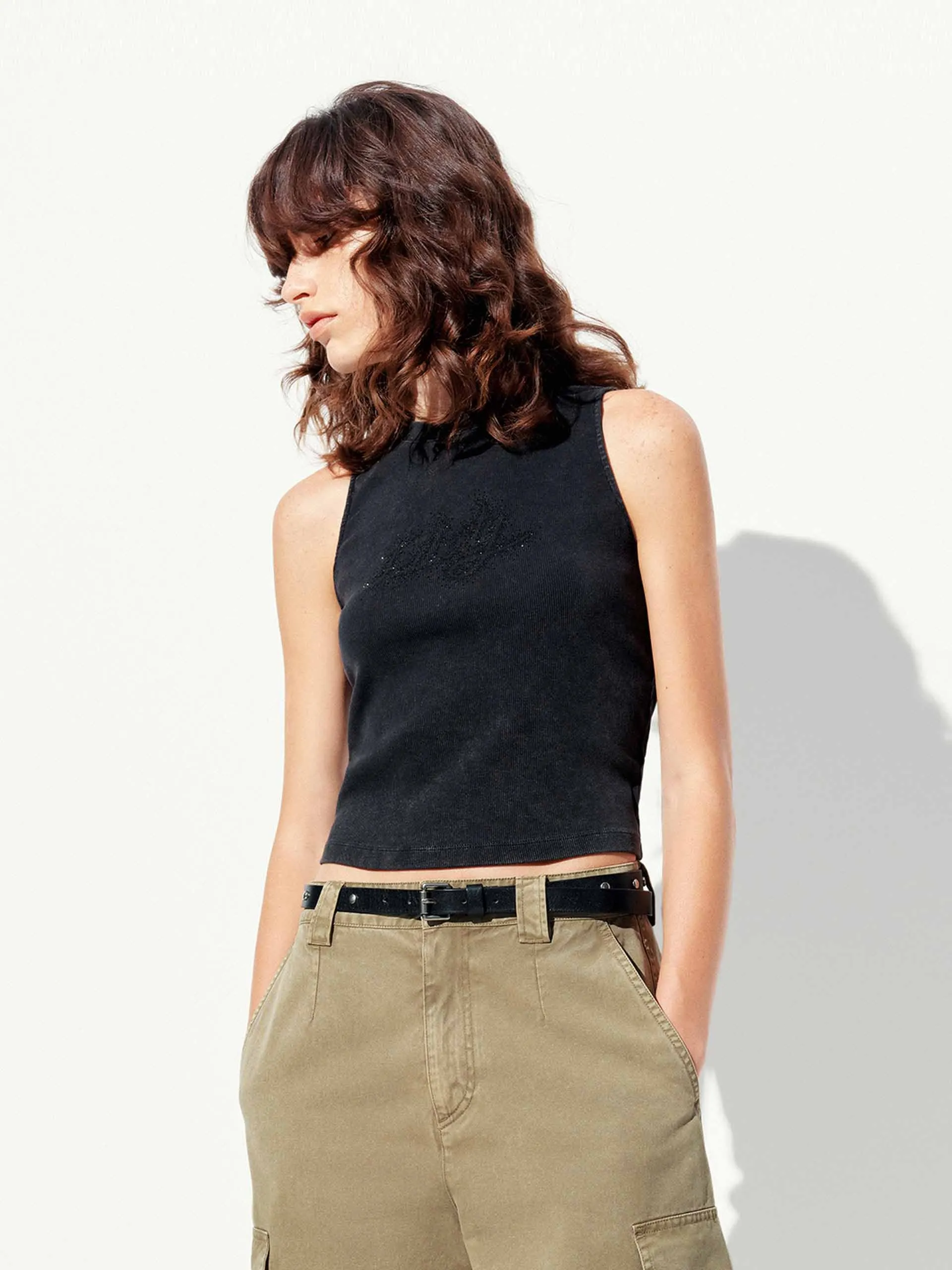 Letter Printed Tank Top sold by Mo&Co product image thumbnail 3