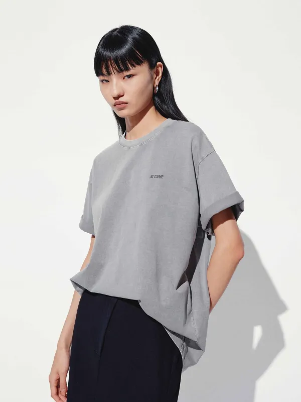 Back Cat Loose T-shirt sold by Mo&Co