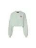 Cotton Blend Cropped Sweatshirt sold by Mo&Co