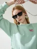 Cotton Blend Cropped Sweatshirt sold by Mo&Co
