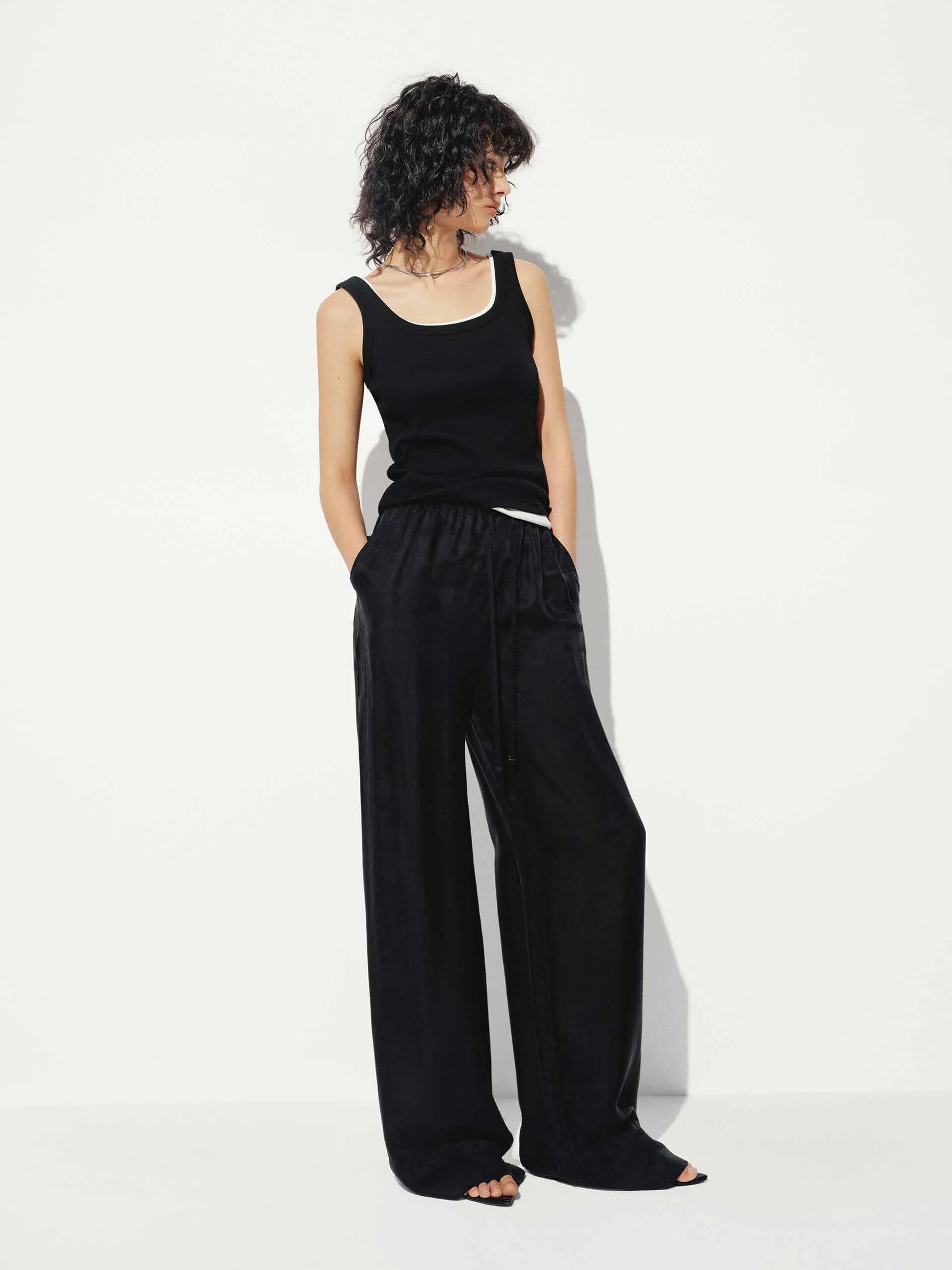 With Drawstring Straight Trousers sold by Mo&Co product image thumbnail 2