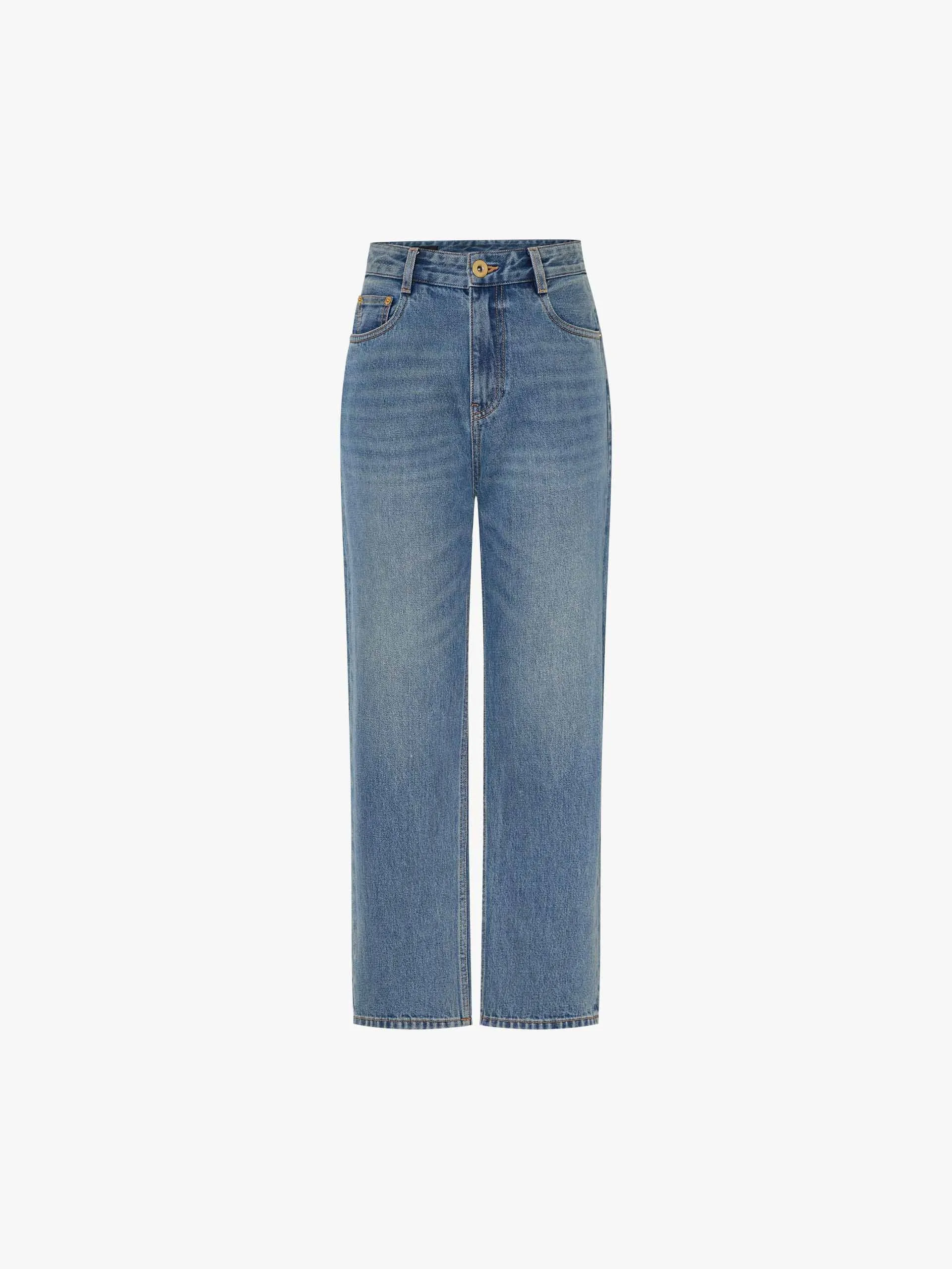 Straight Cotton Wash Jeans sold by Mo&Co product image thumbnail 5