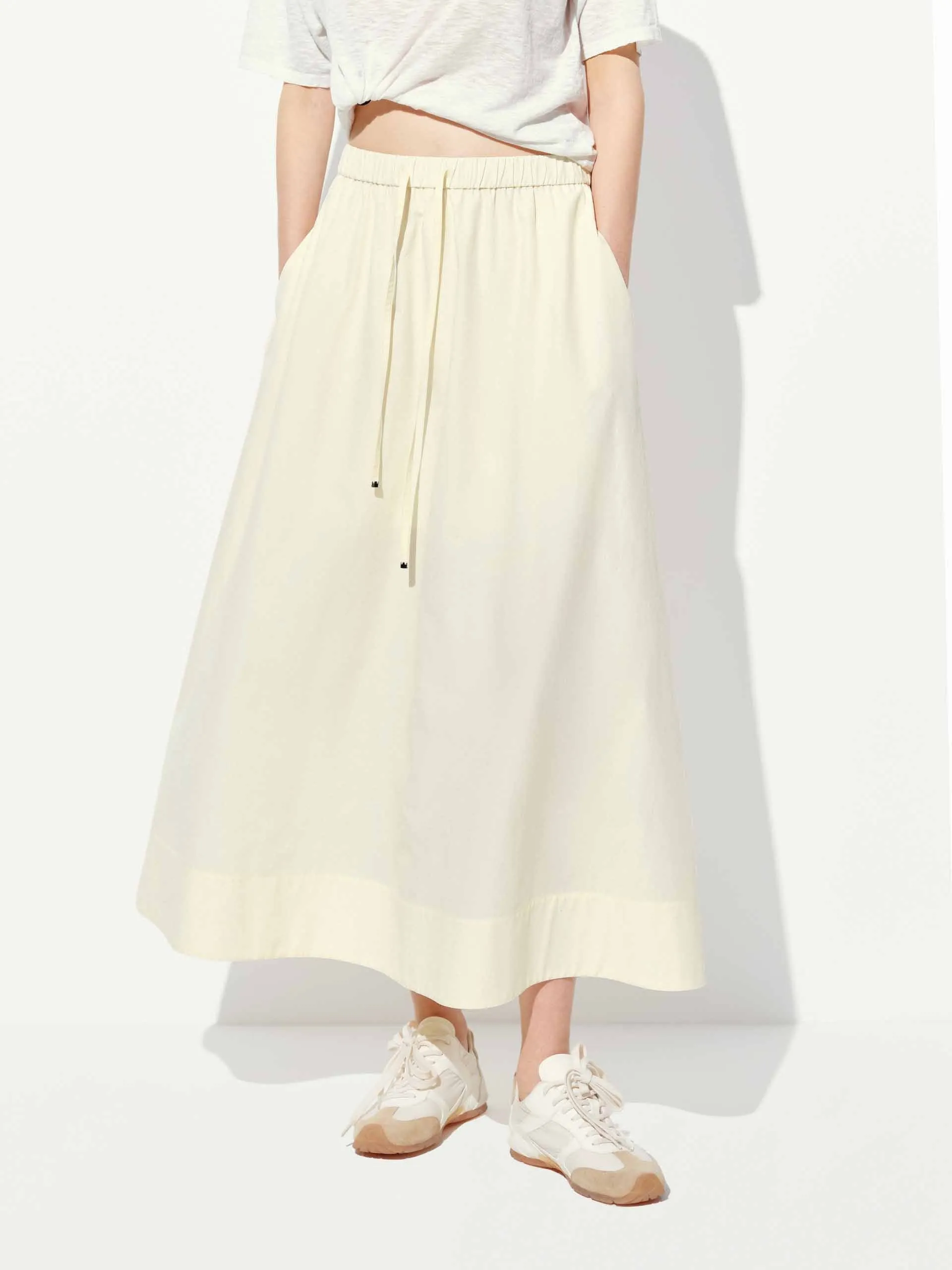 Elasticated Waistband Midi Skirt sold by Mo&Co
