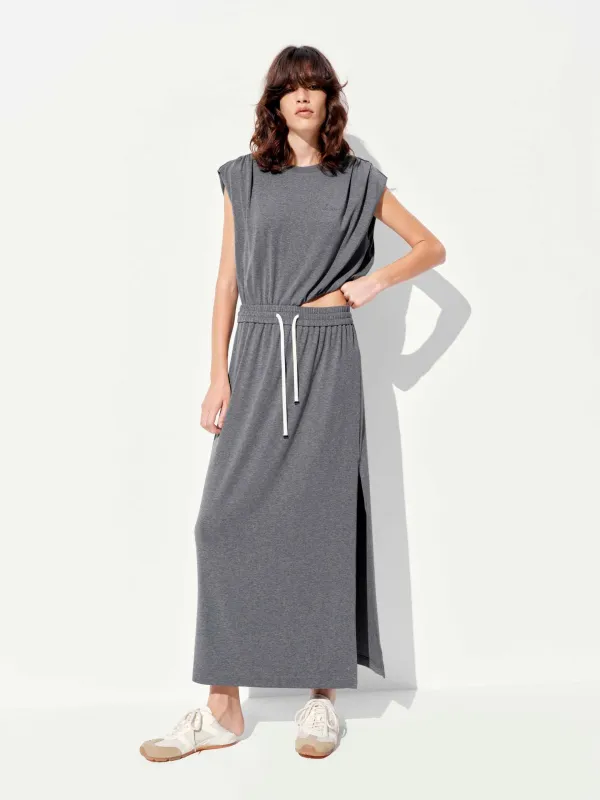 Cutout Waist Sleeveless Dress sold by Mo&Co