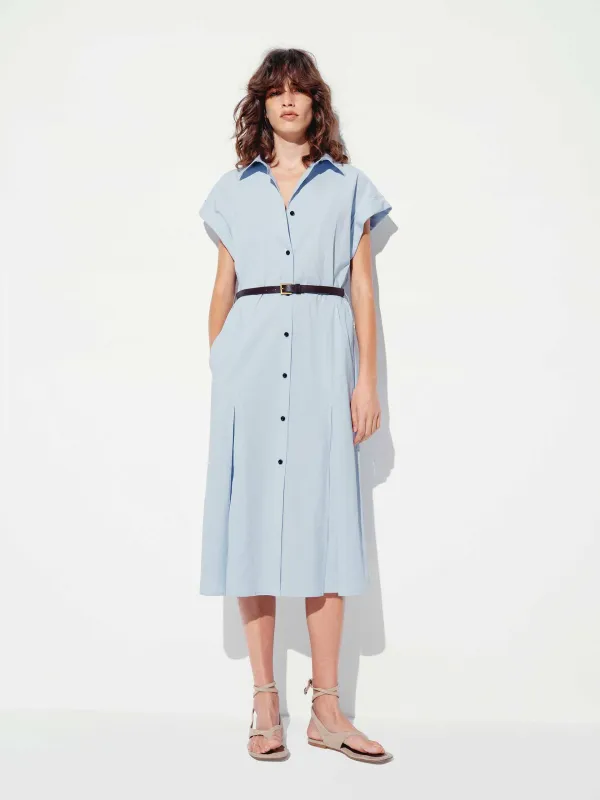 Cotton Blend Button Dress sold by Mo&Co