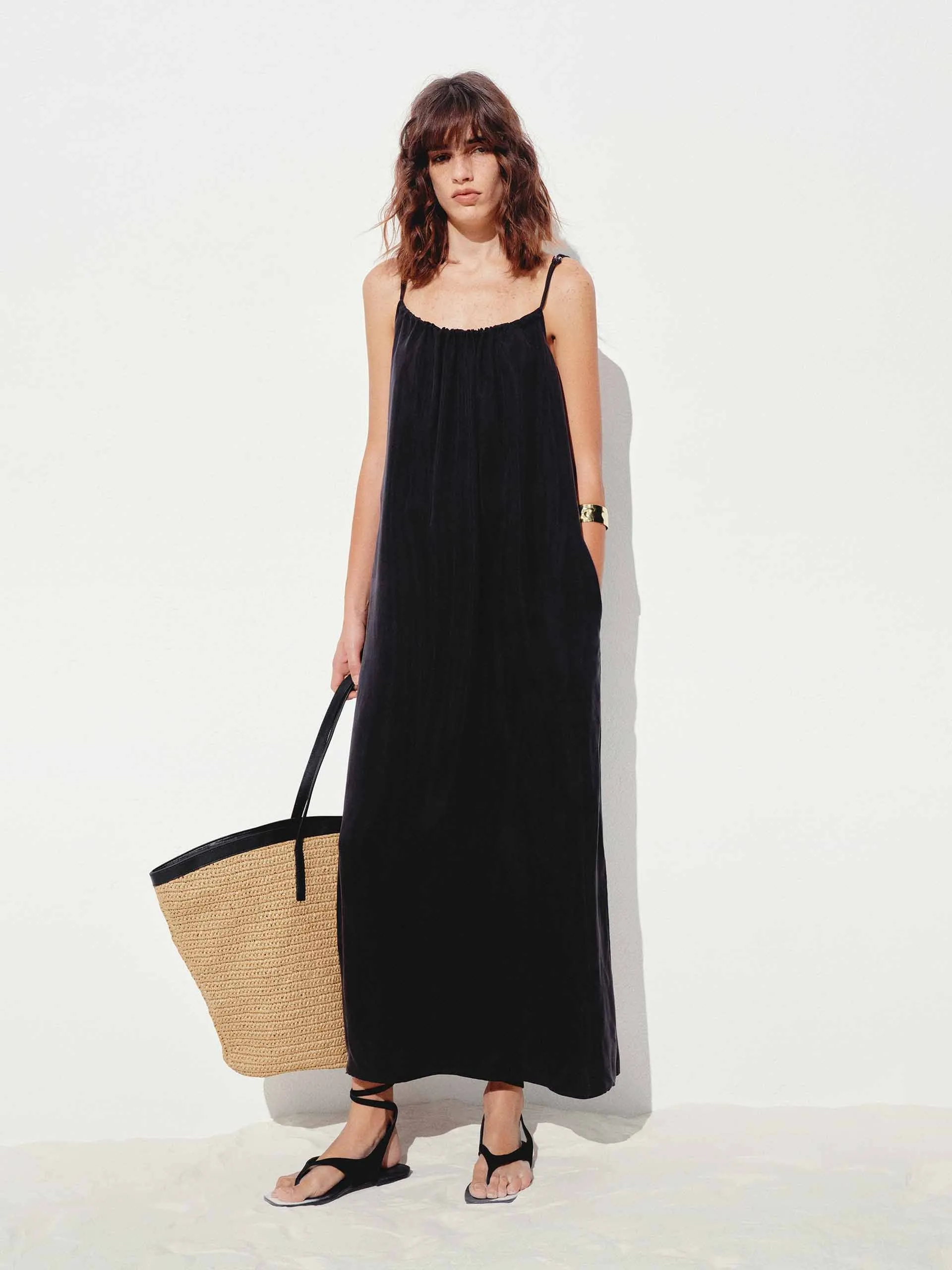Spaghetti Straps Midi Dress sold by Mo&Co