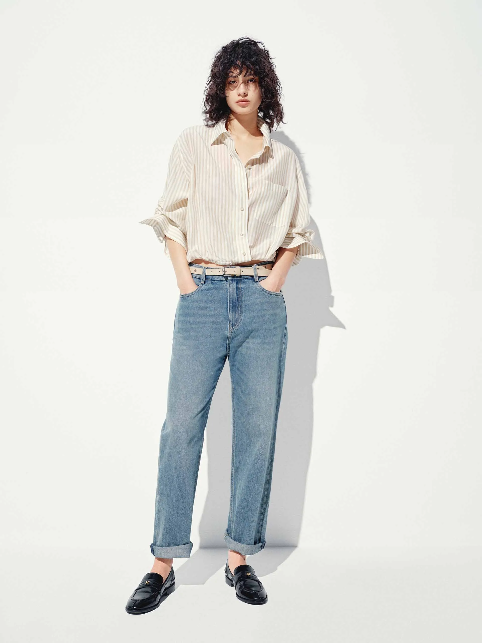 Cropped Striped Blouse sold by Mo&Co product image thumbnail 2