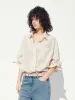 Cropped Striped Blouse sold by Mo&Co