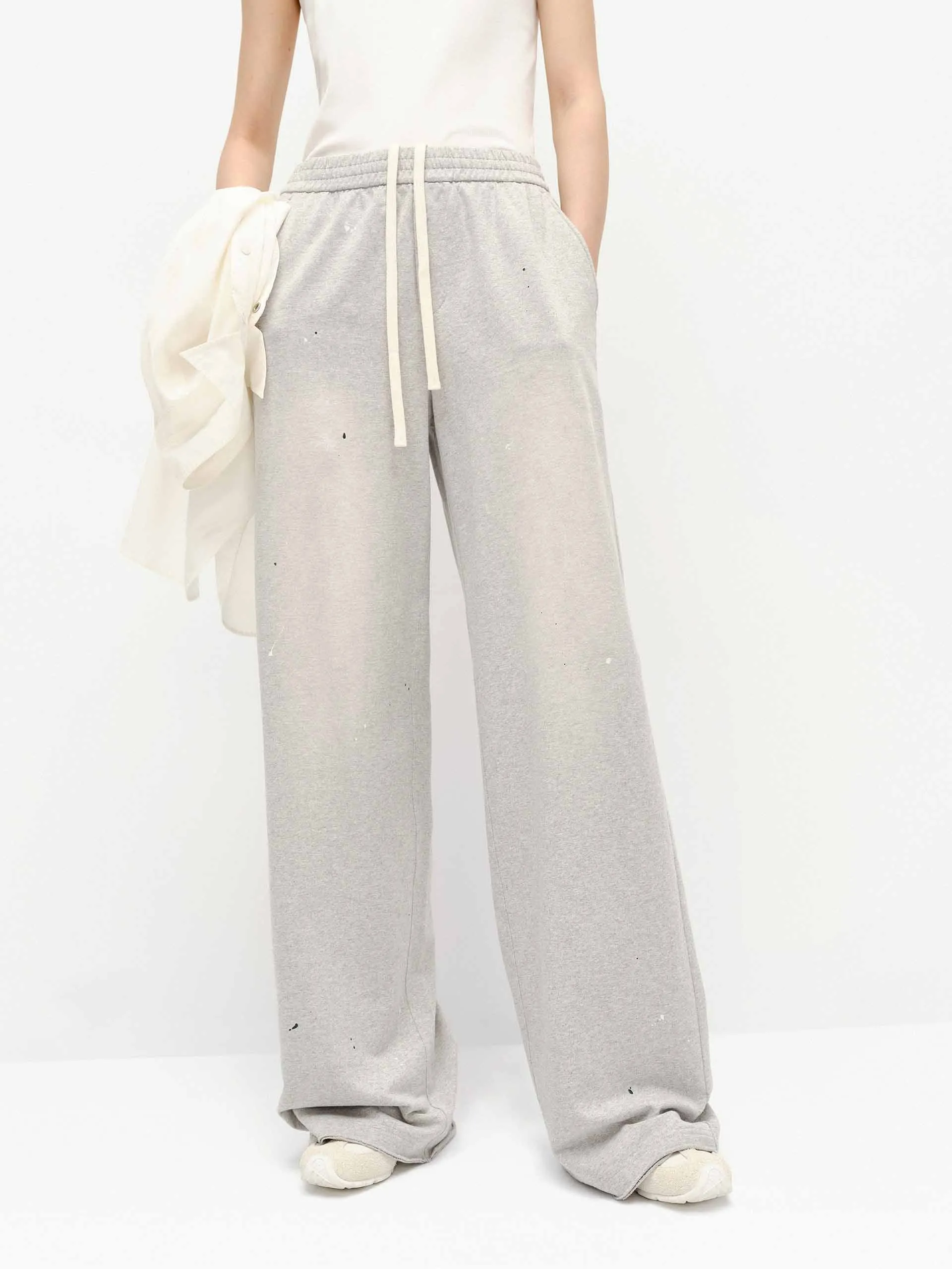 Paint Detail Cotton Pants sold by Mo&Co