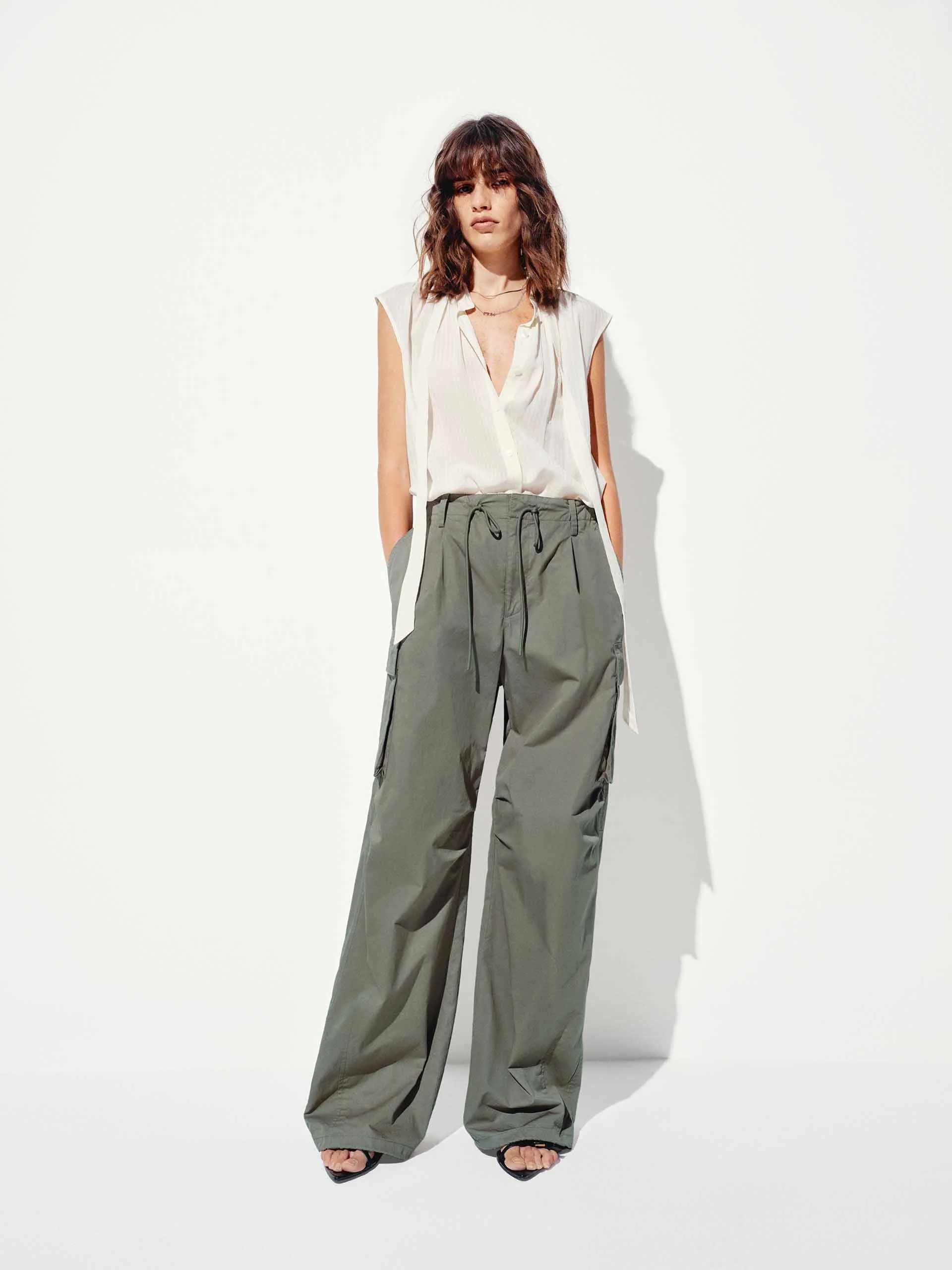 Tie Detail Sleeveless Blouse sold by Mo&Co product image thumbnail 4