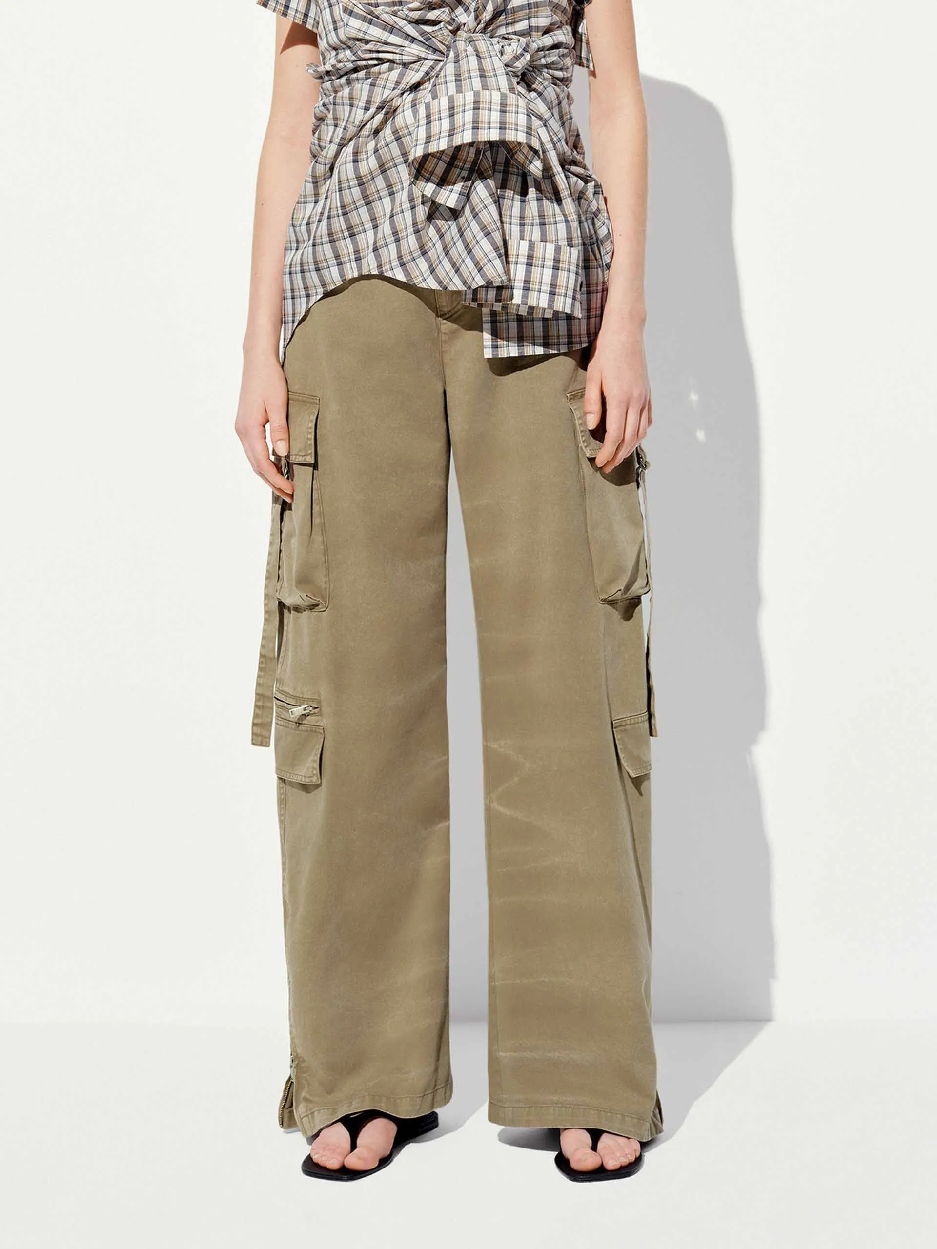 Pure Cotton Cargo Trousers sold by Mo&Co