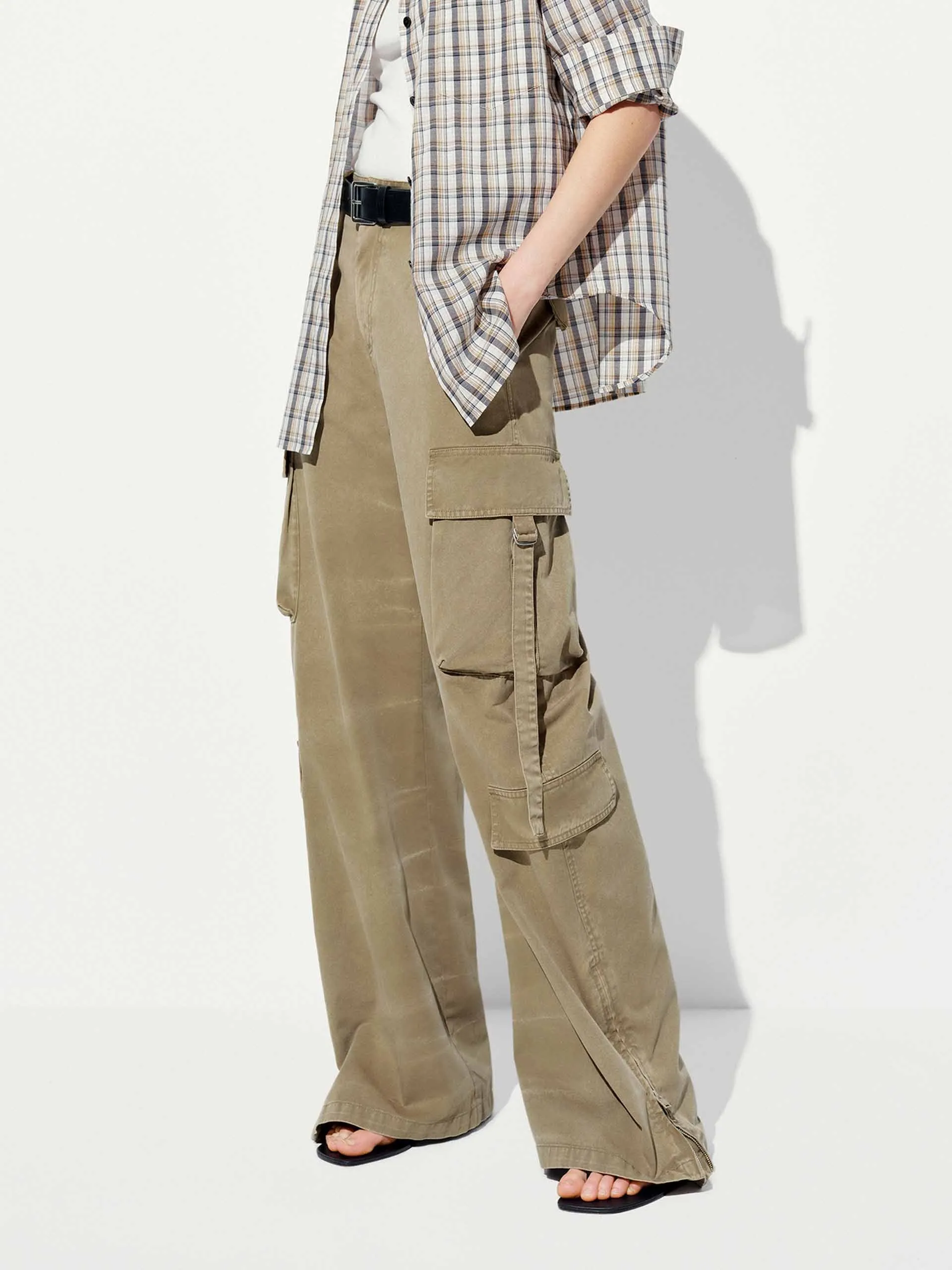 Pure Cotton Cargo Trousers sold by Mo&Co product image thumbnail 3