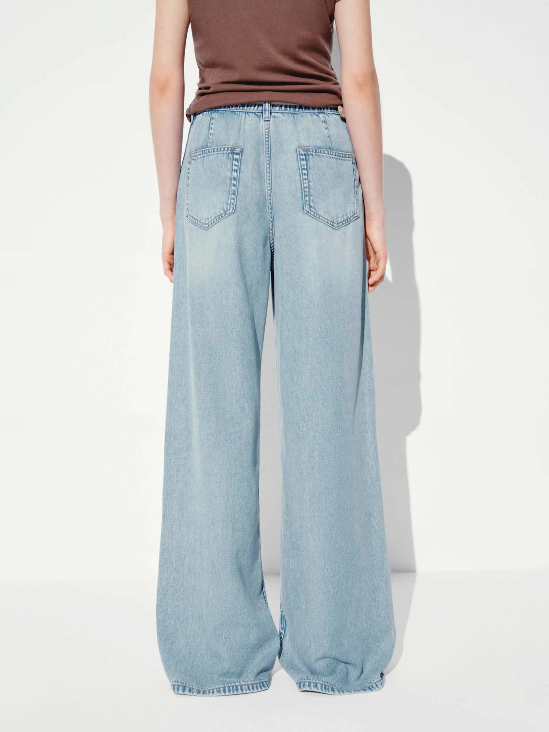 Light Blue Washed Jeans sold by Mo&Co product image thumbnail 4