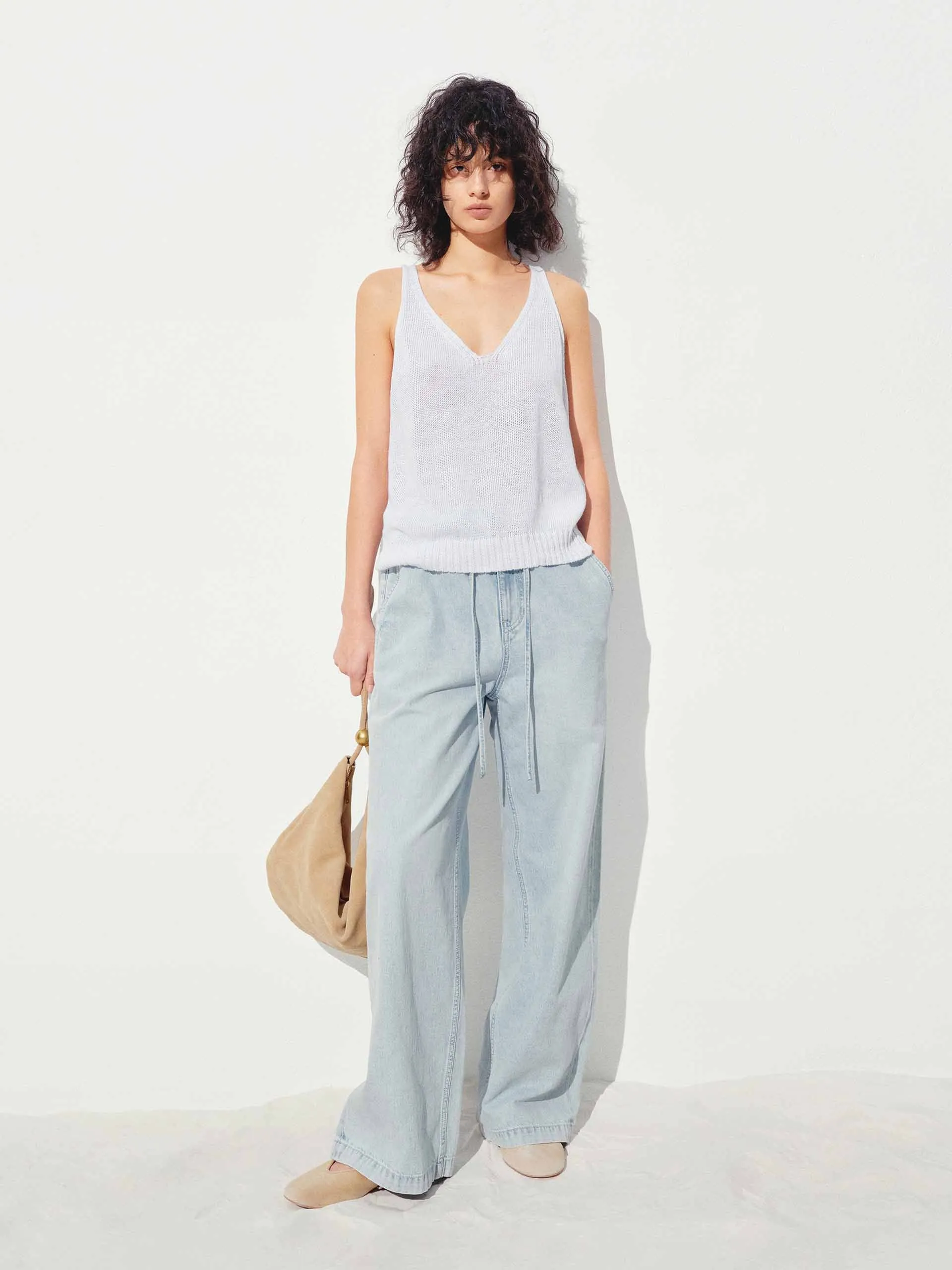 Drawstring Straight Jeans sold by Mo&Co product image thumbnail 2